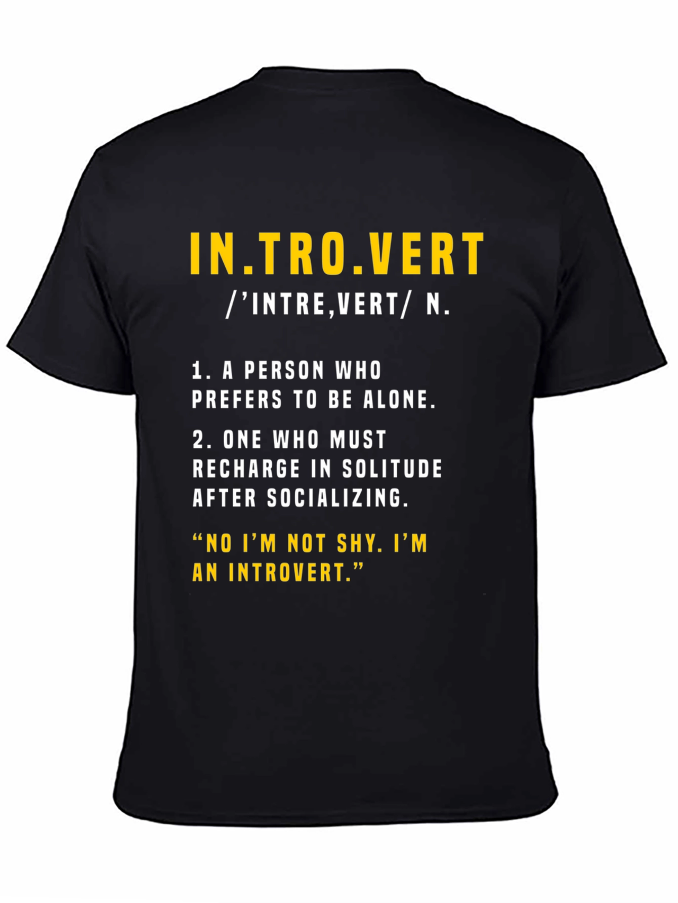 Introvert Definition Graphic T-Shirt