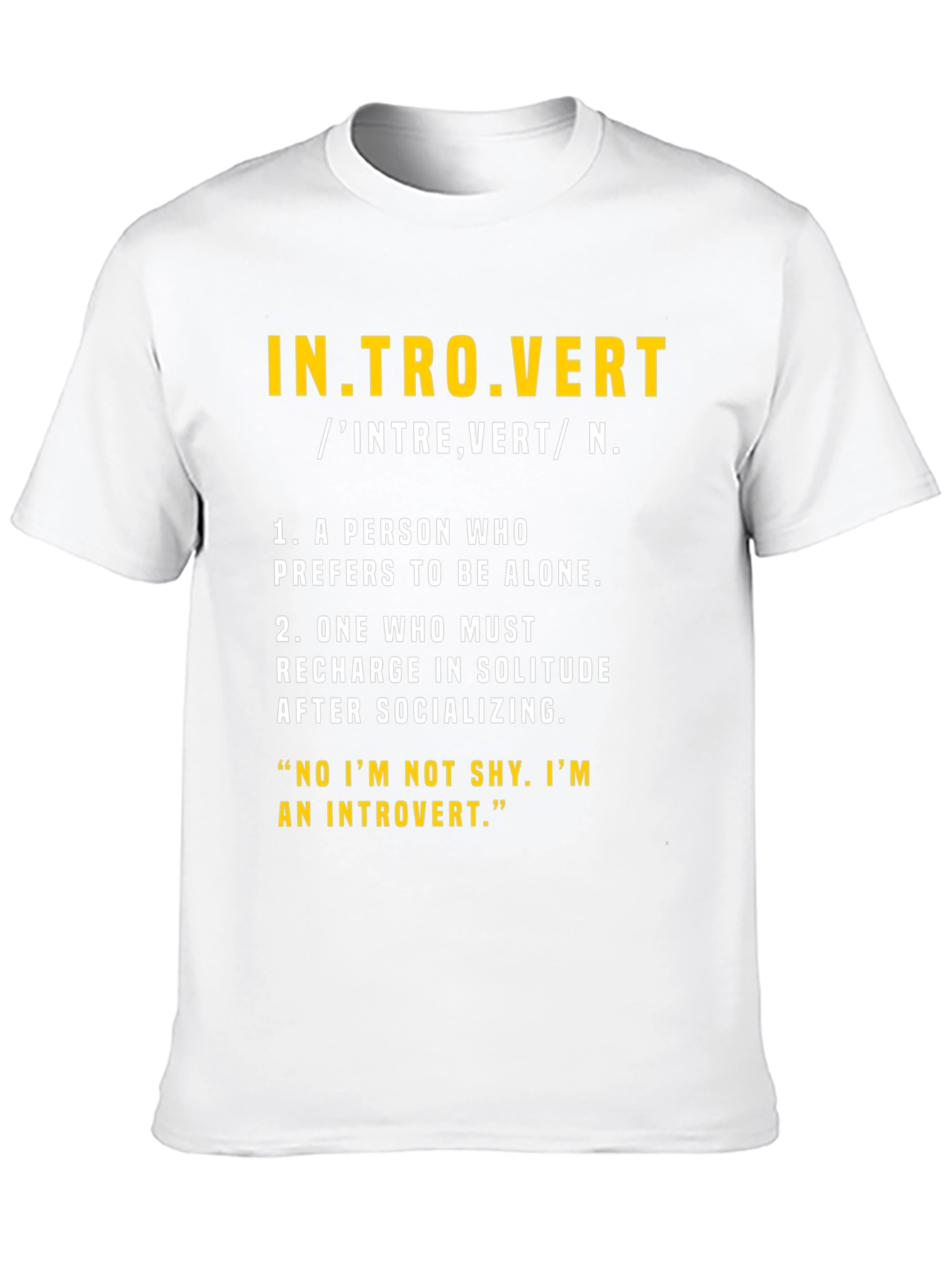 Introvert Definition Graphic T-Shirt