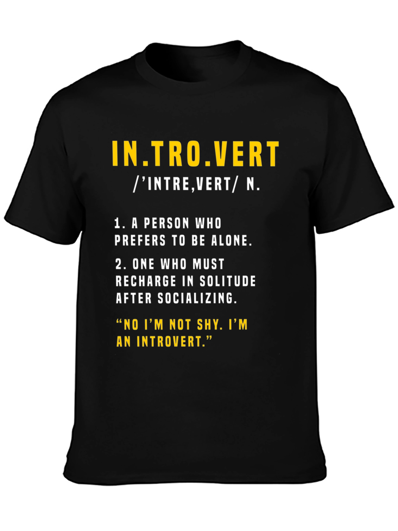 Introvert Definition Graphic T-Shirt