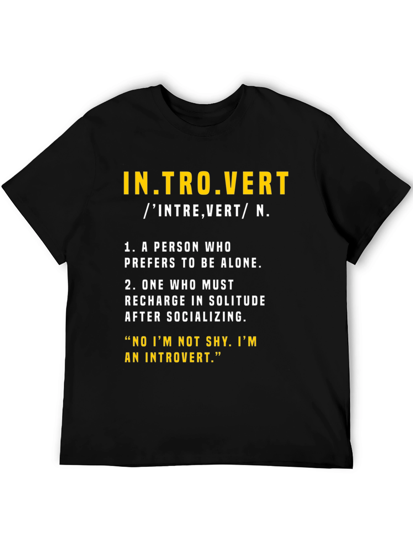 Introvert Definition Graphic T-Shirt