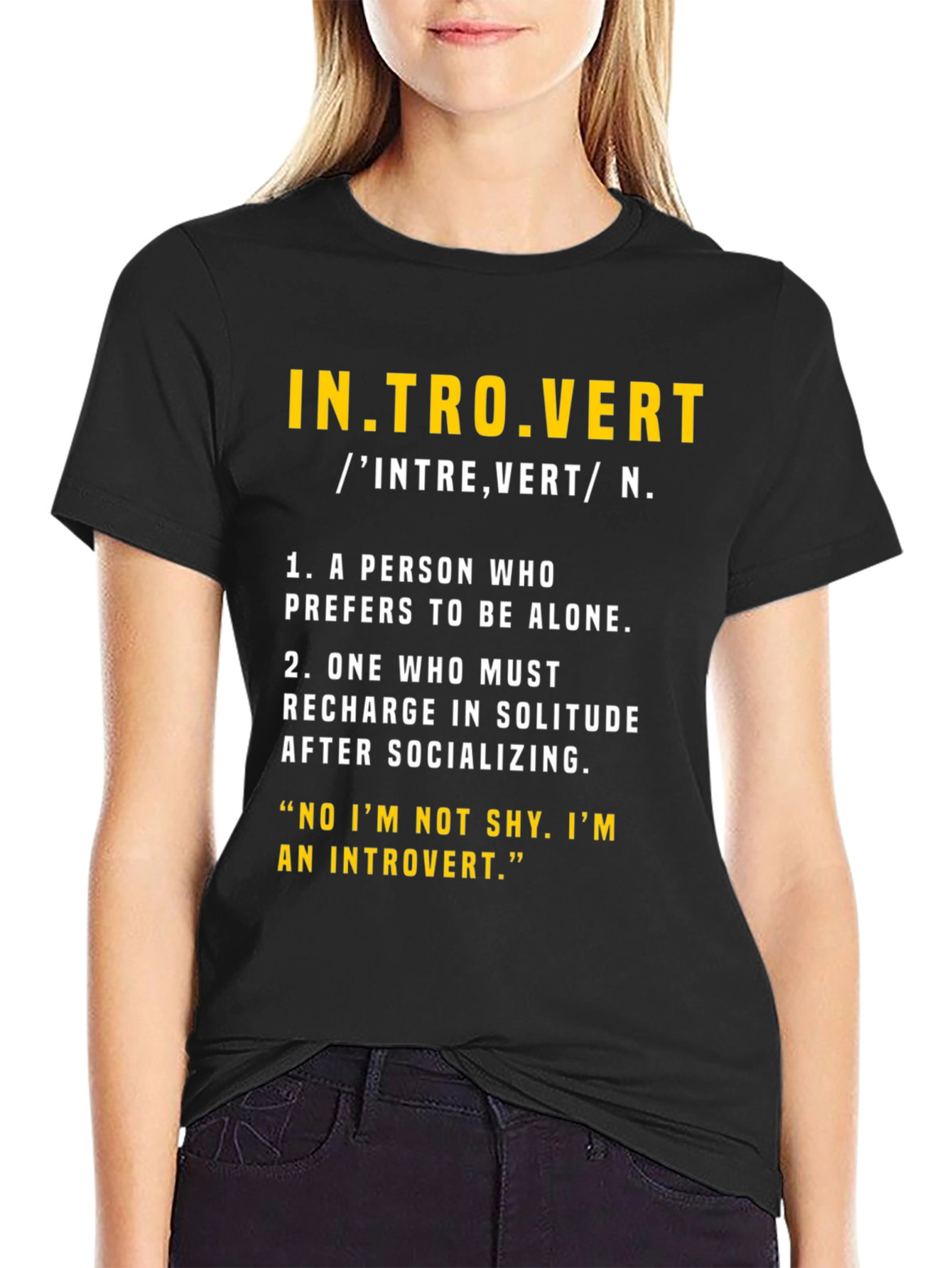 Introvert Definition Graphic T-Shirt