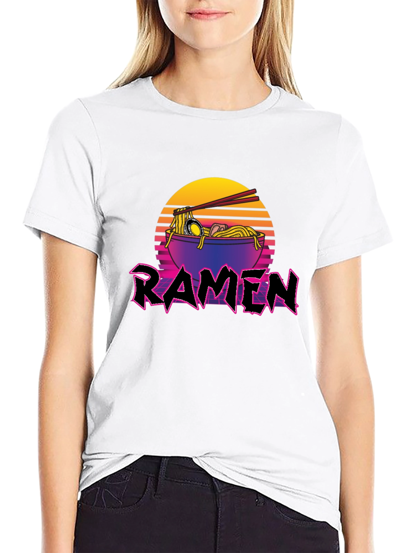 Retro Ramen T-Shirt - Noodle Bowl Design