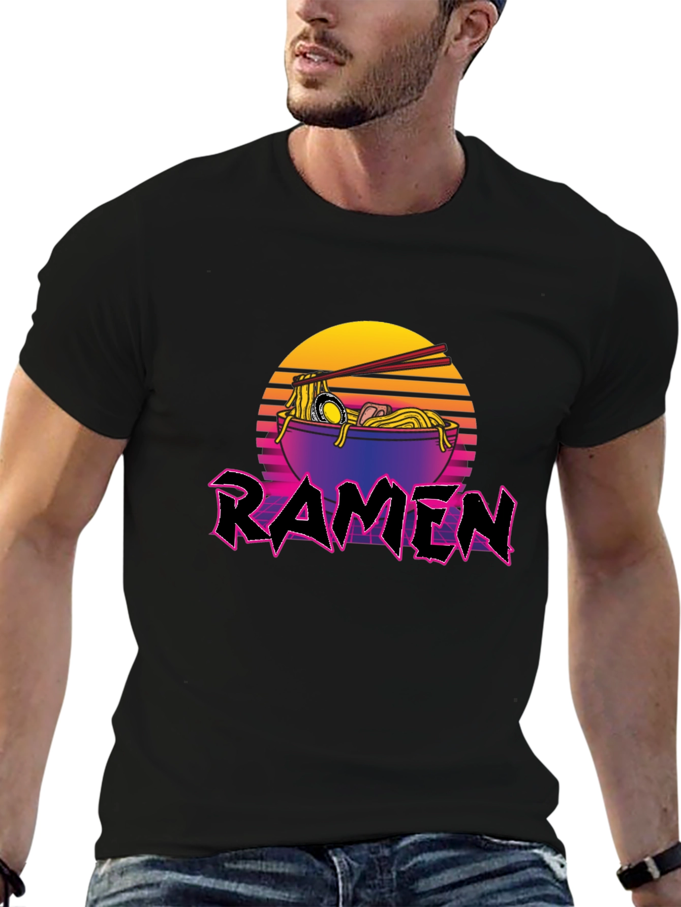 Retro Ramen T-Shirt - Noodle Bowl Design