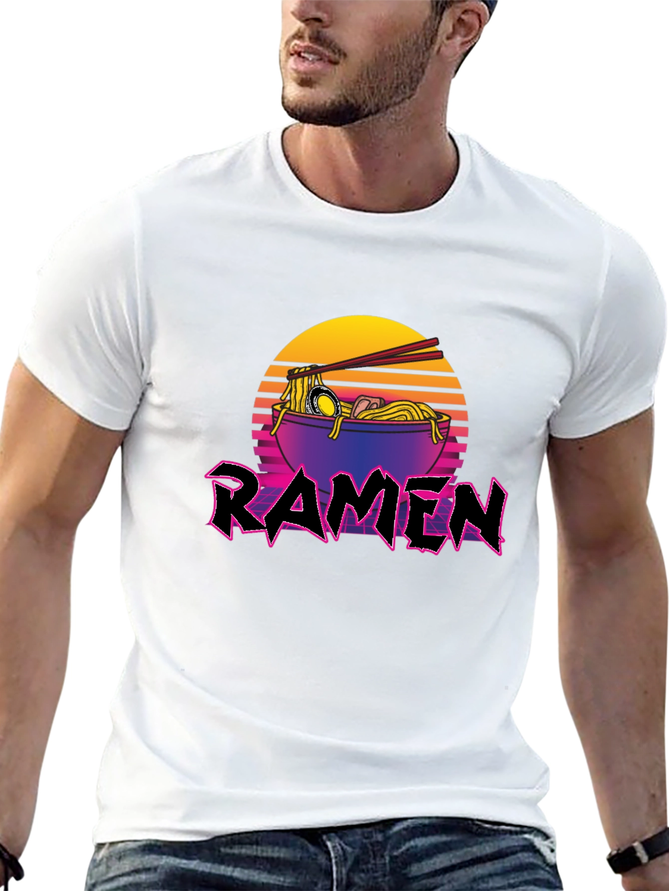 Retro Ramen T-Shirt - Noodle Bowl Design
