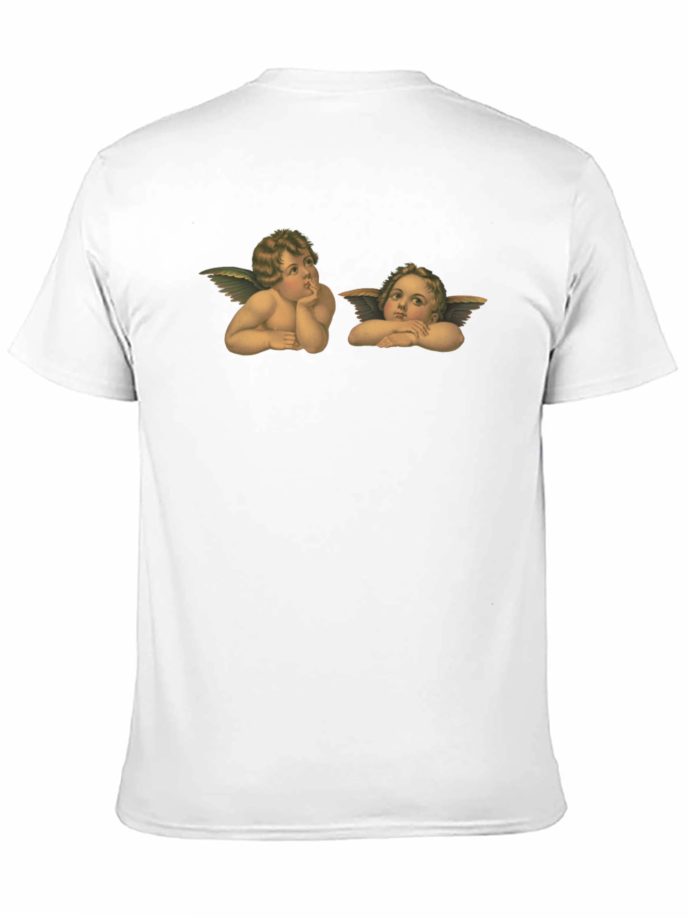 Angelic Cherub Graphic Tee - Classic Black T-Shirt