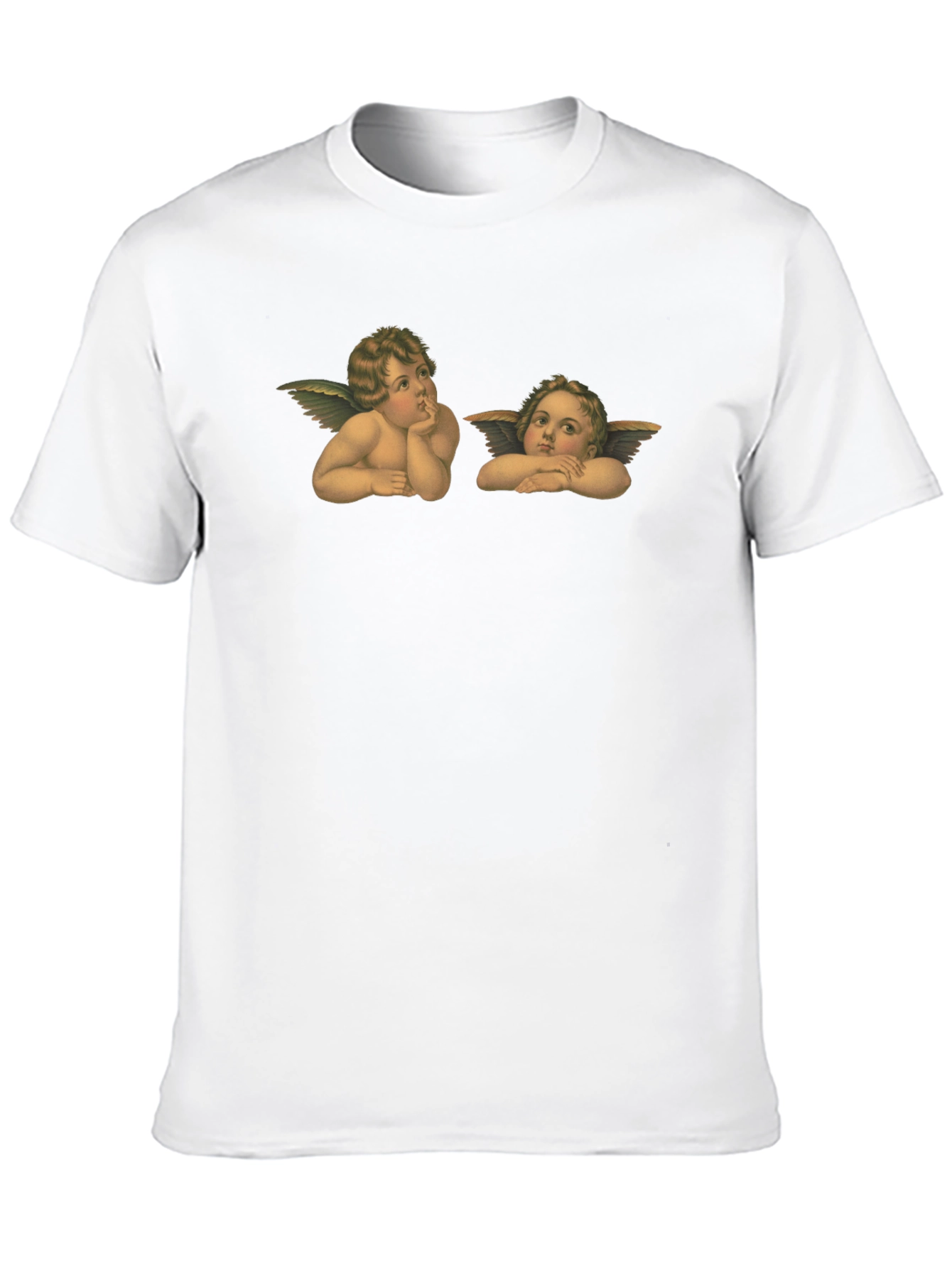Angelic Cherub Graphic Tee - Classic Black T-Shirt