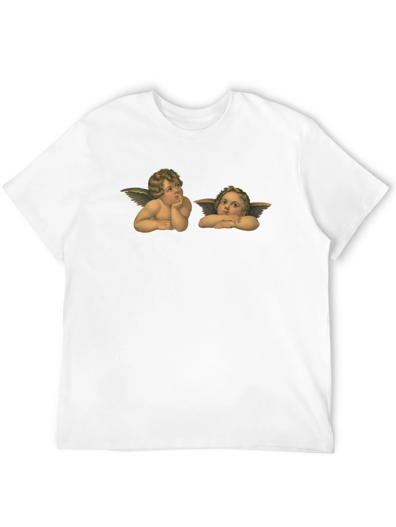 Angelic Cherub Graphic Tee - Classic Black T-Shirt