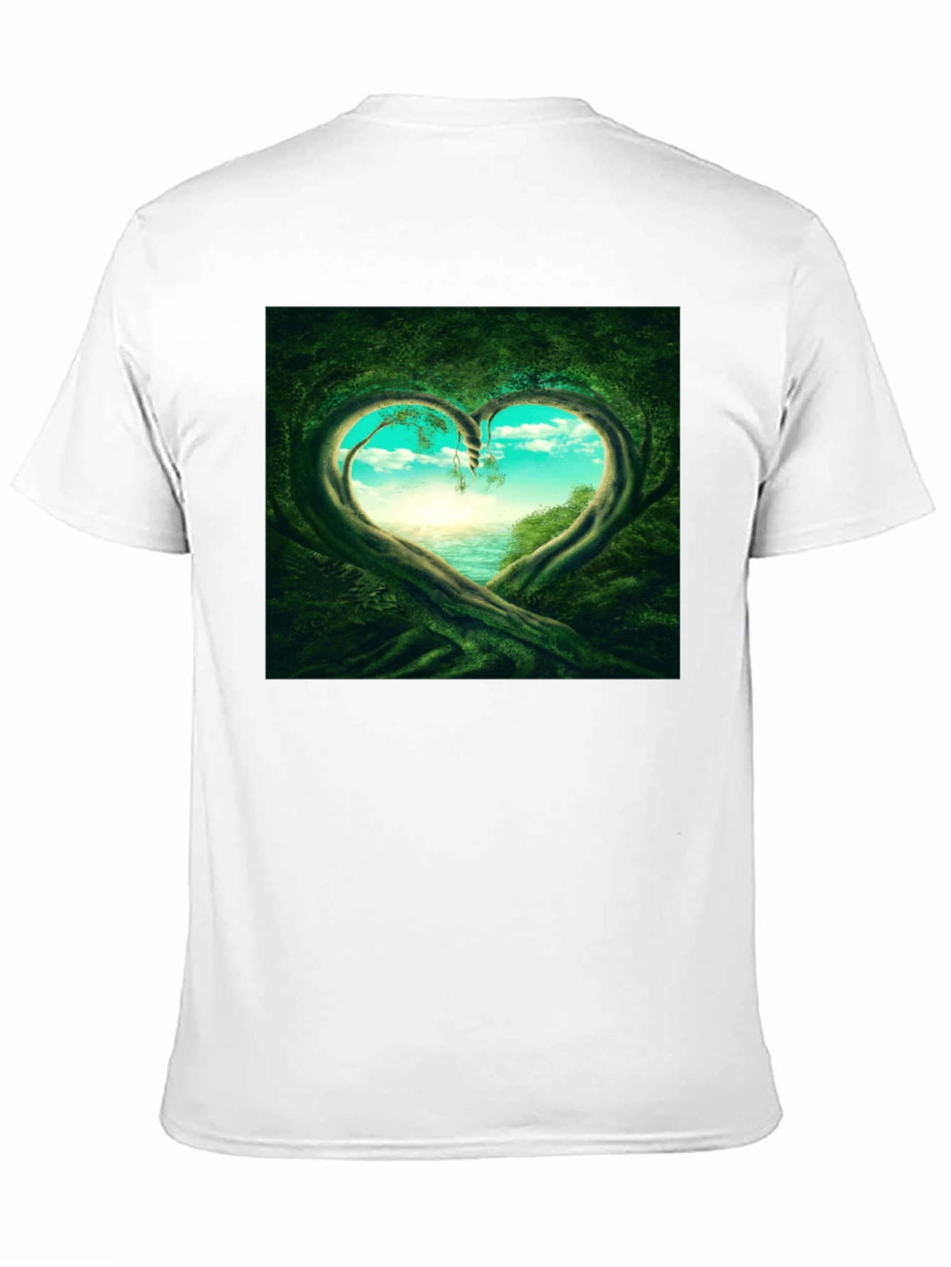 Natures Heart T-Shirt - Black Cotton Tee