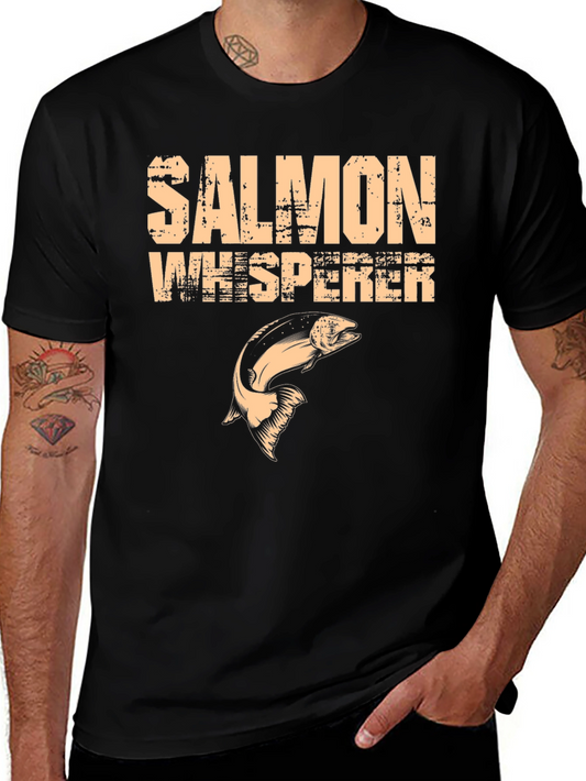 Salmon Whisperer Graphic T-Shirt - Black