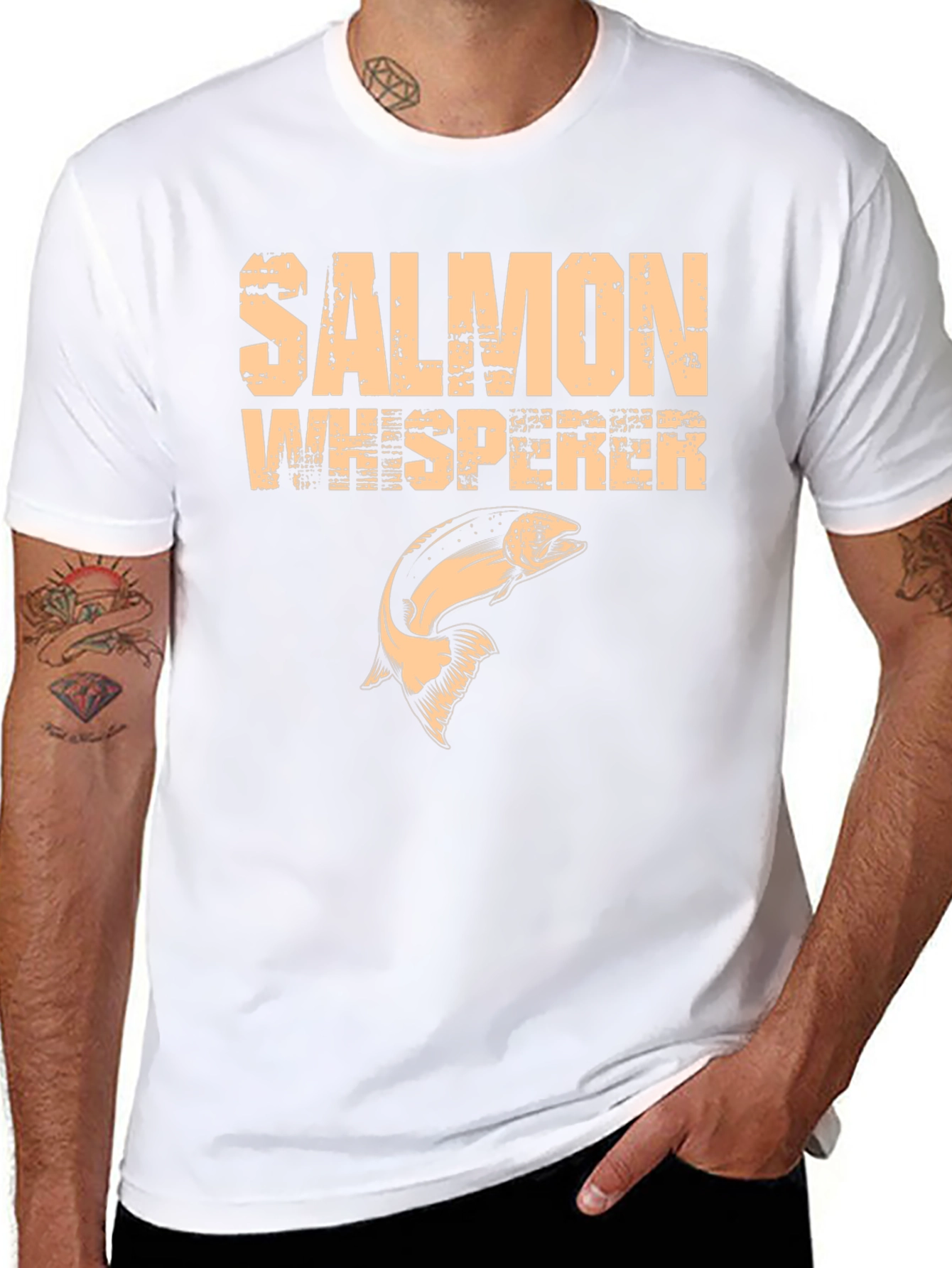 Salmon Whisperer Graphic T-Shirt - Black