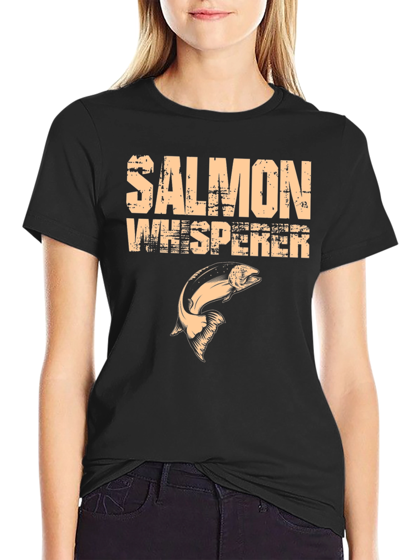 Salmon Whisperer Graphic T-Shirt - Black