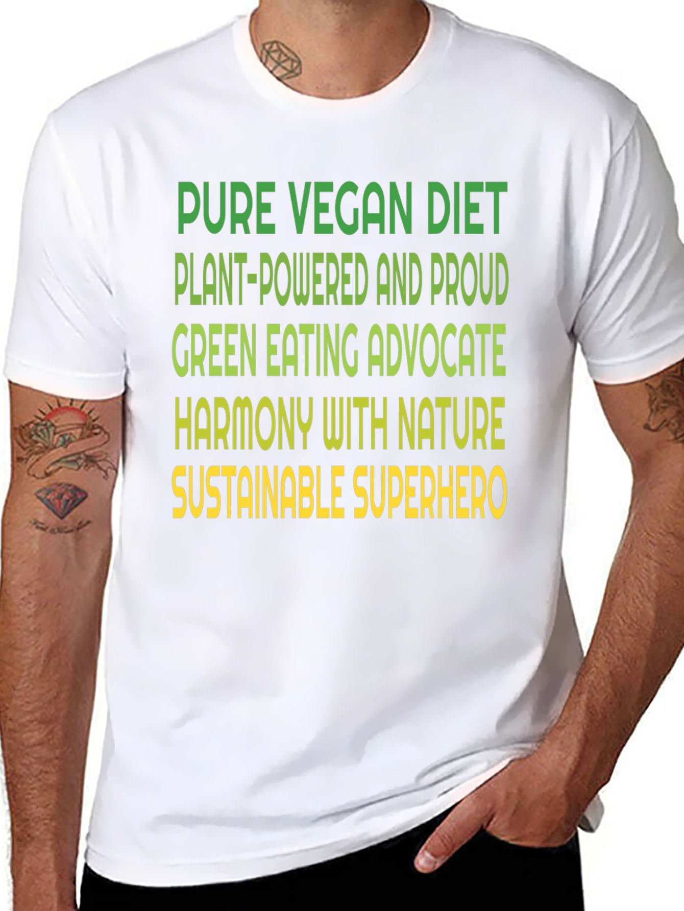 Vegan Diet Advocate Graphic T-Shirt