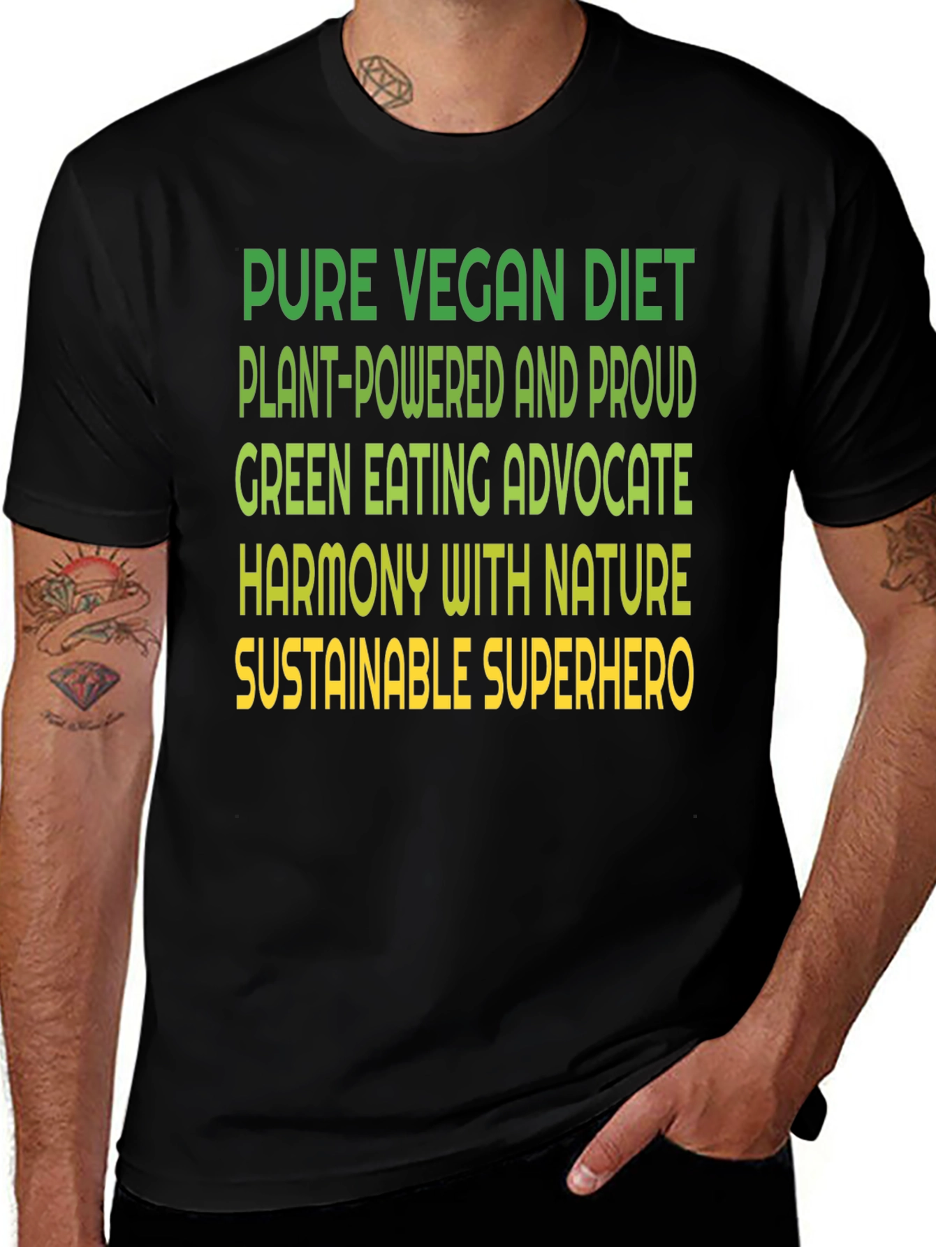 Vegan Diet Advocate Graphic T-Shirt