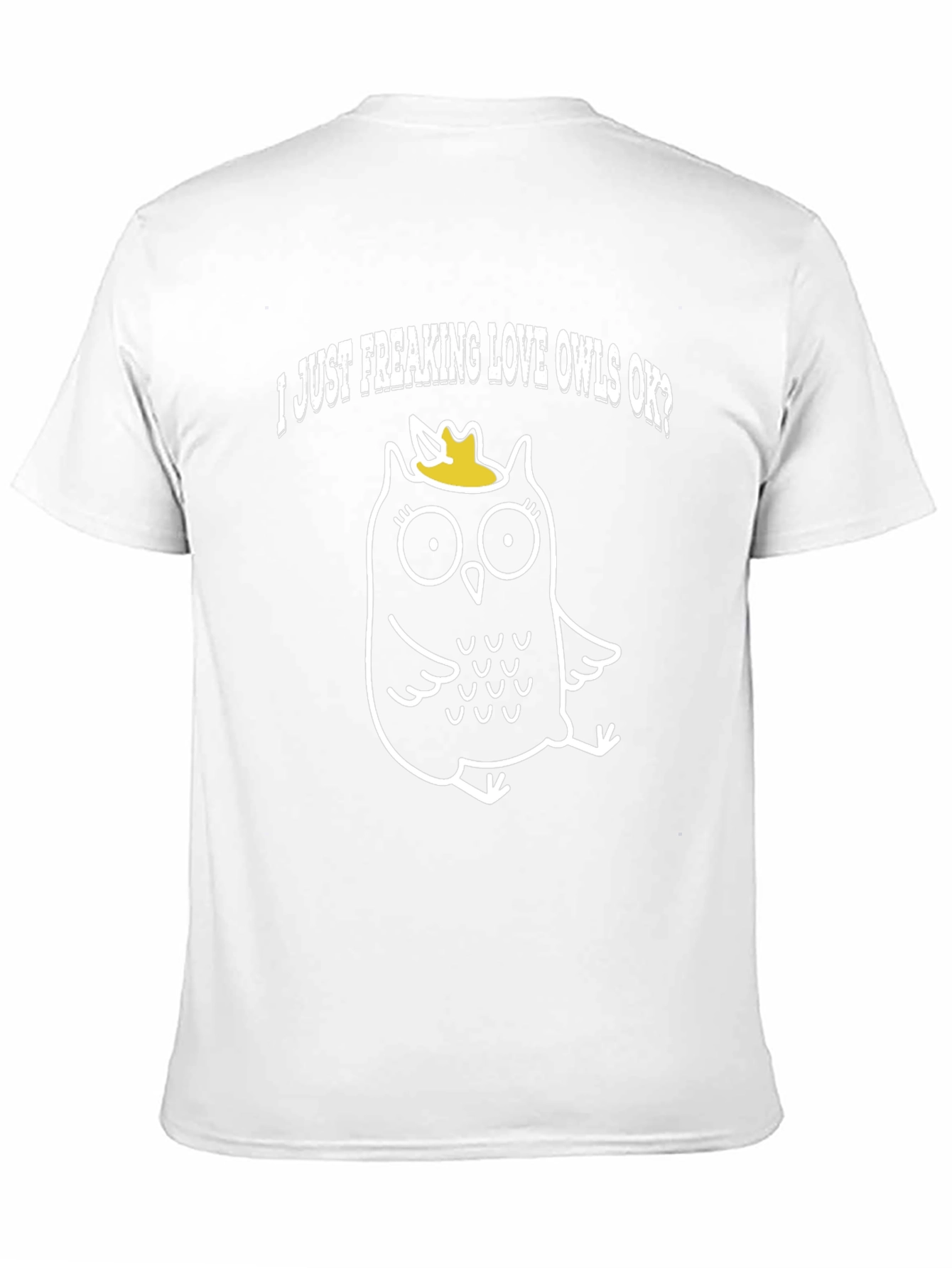 I Love Owls T-Shirt - Black Cotton Tee