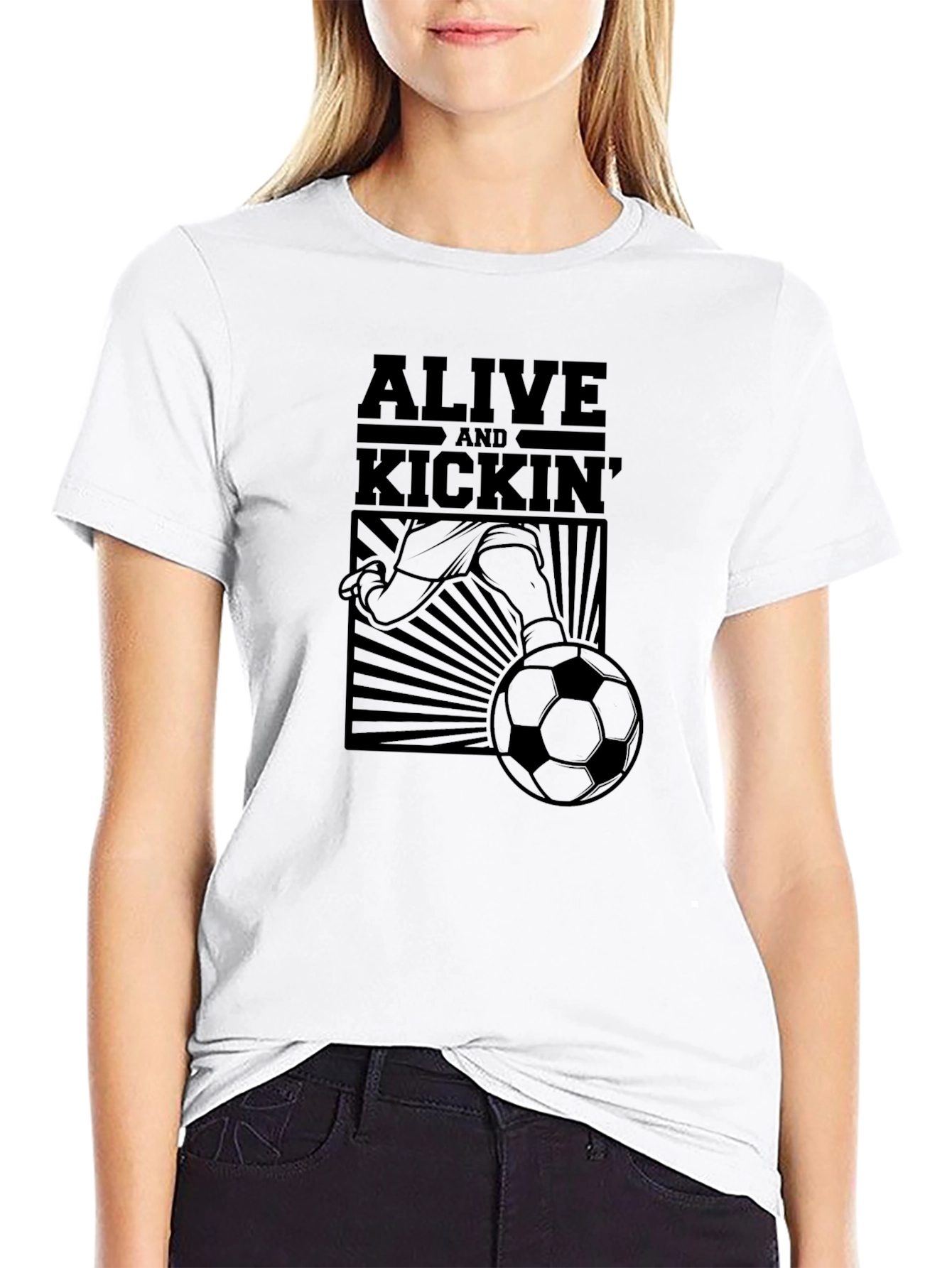 Alive and Kickin Soccer Graphic Tee