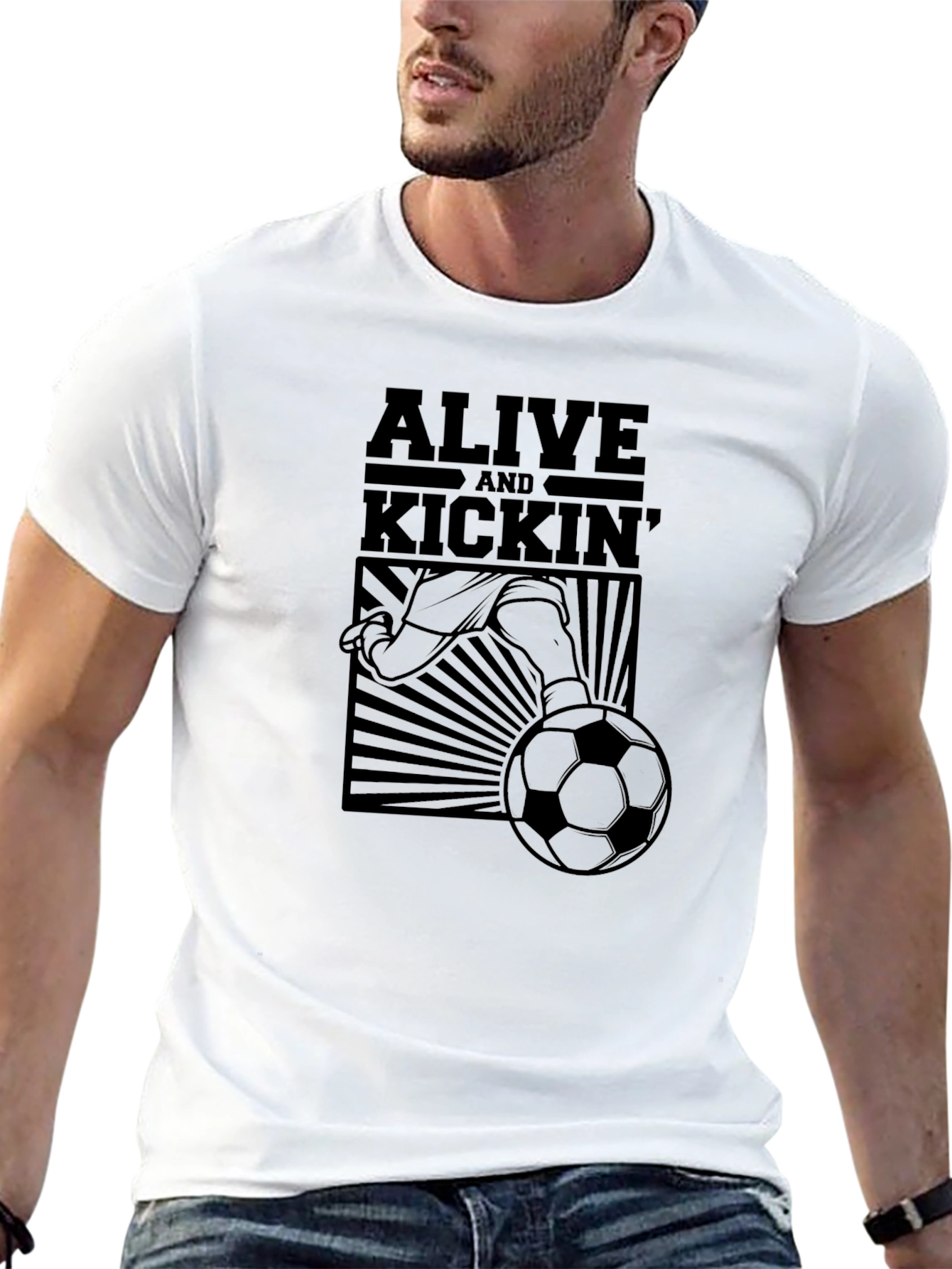 Alive and Kickin Soccer Graphic Tee