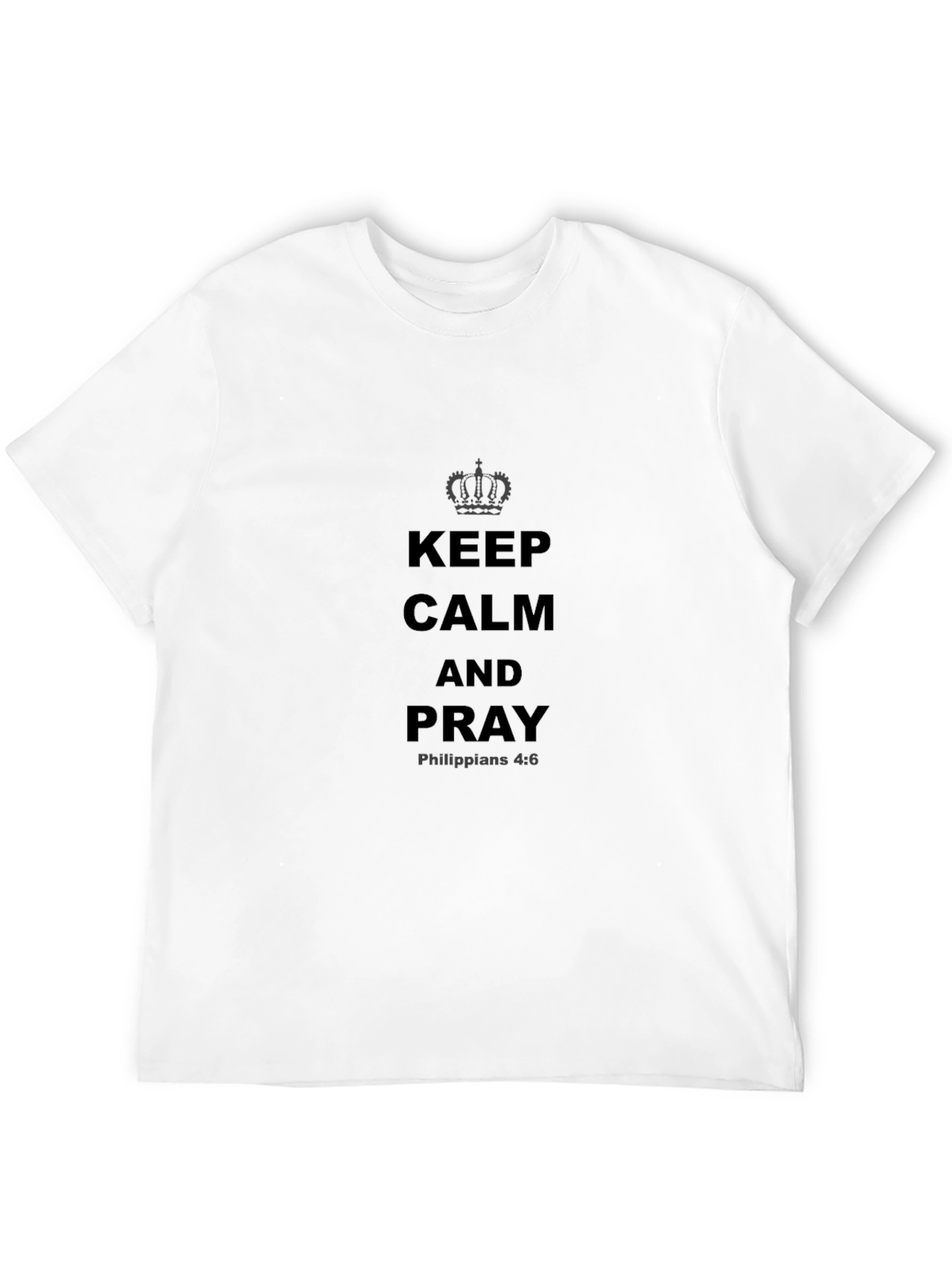 Keep Calm and Pray Black T-Shirt