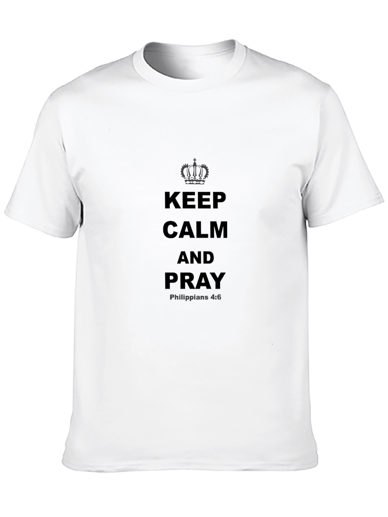 Keep Calm and Pray Black T-Shirt