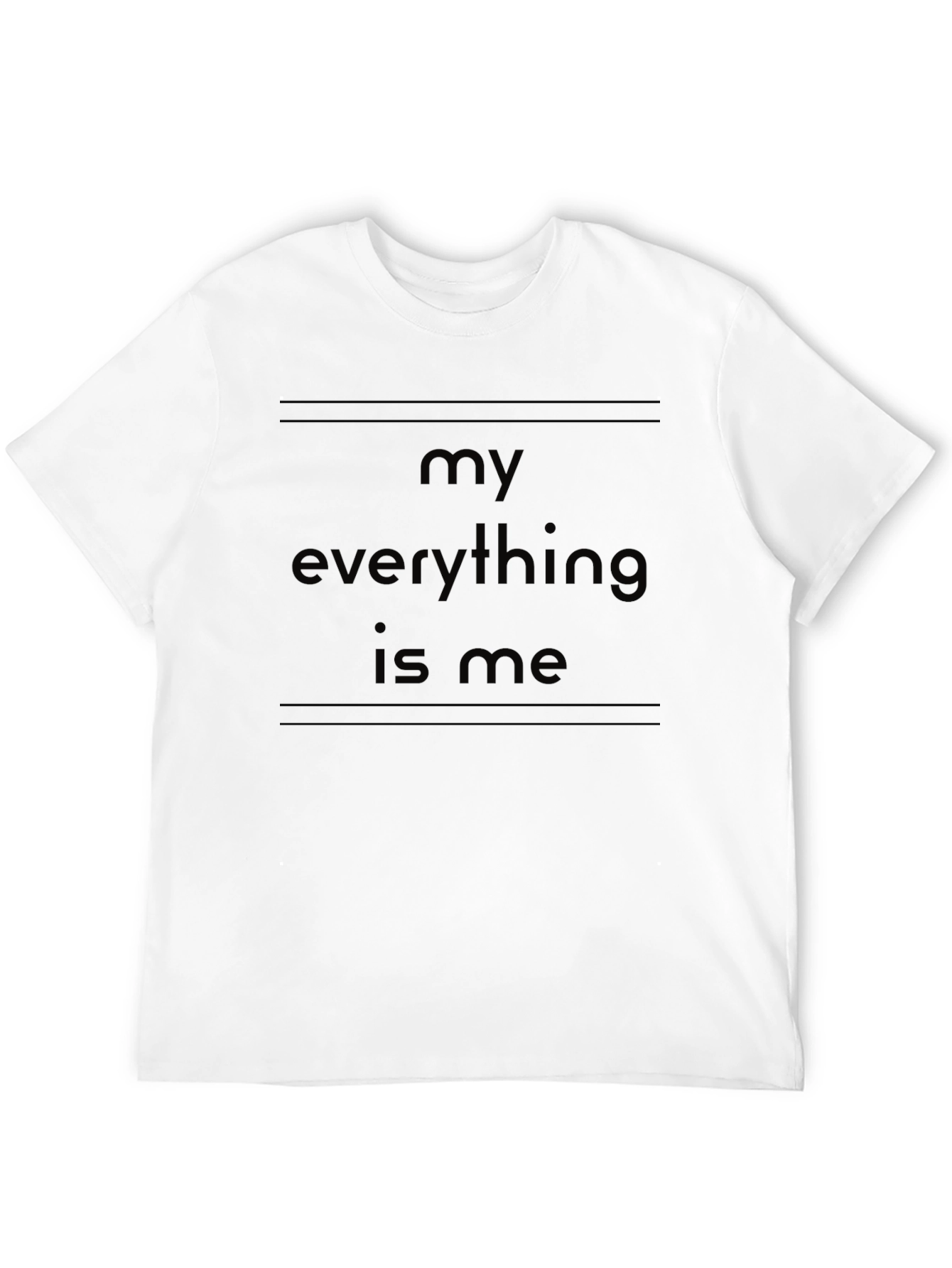 My Everything Is Me Black Graphic Tee