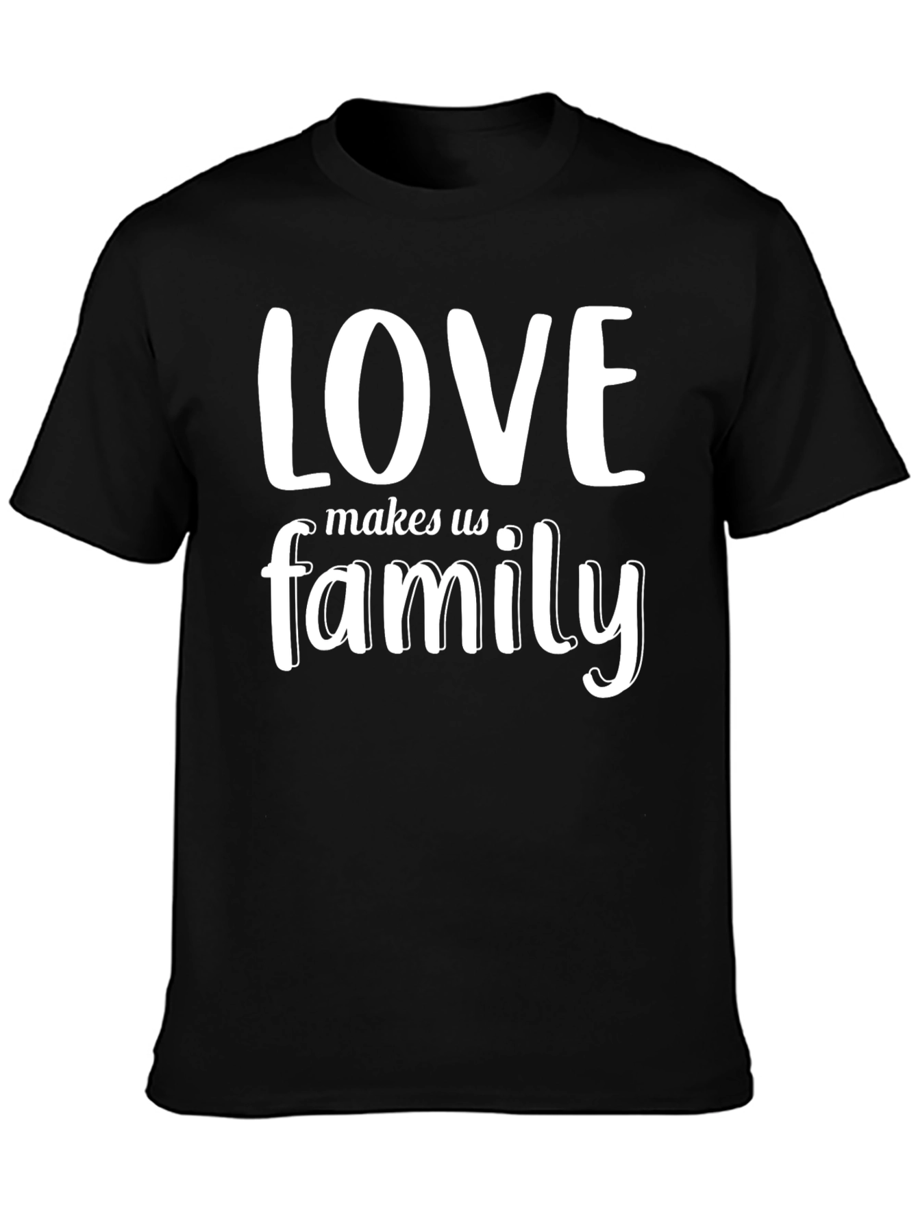 Love Makes Us Family Graphic Tee