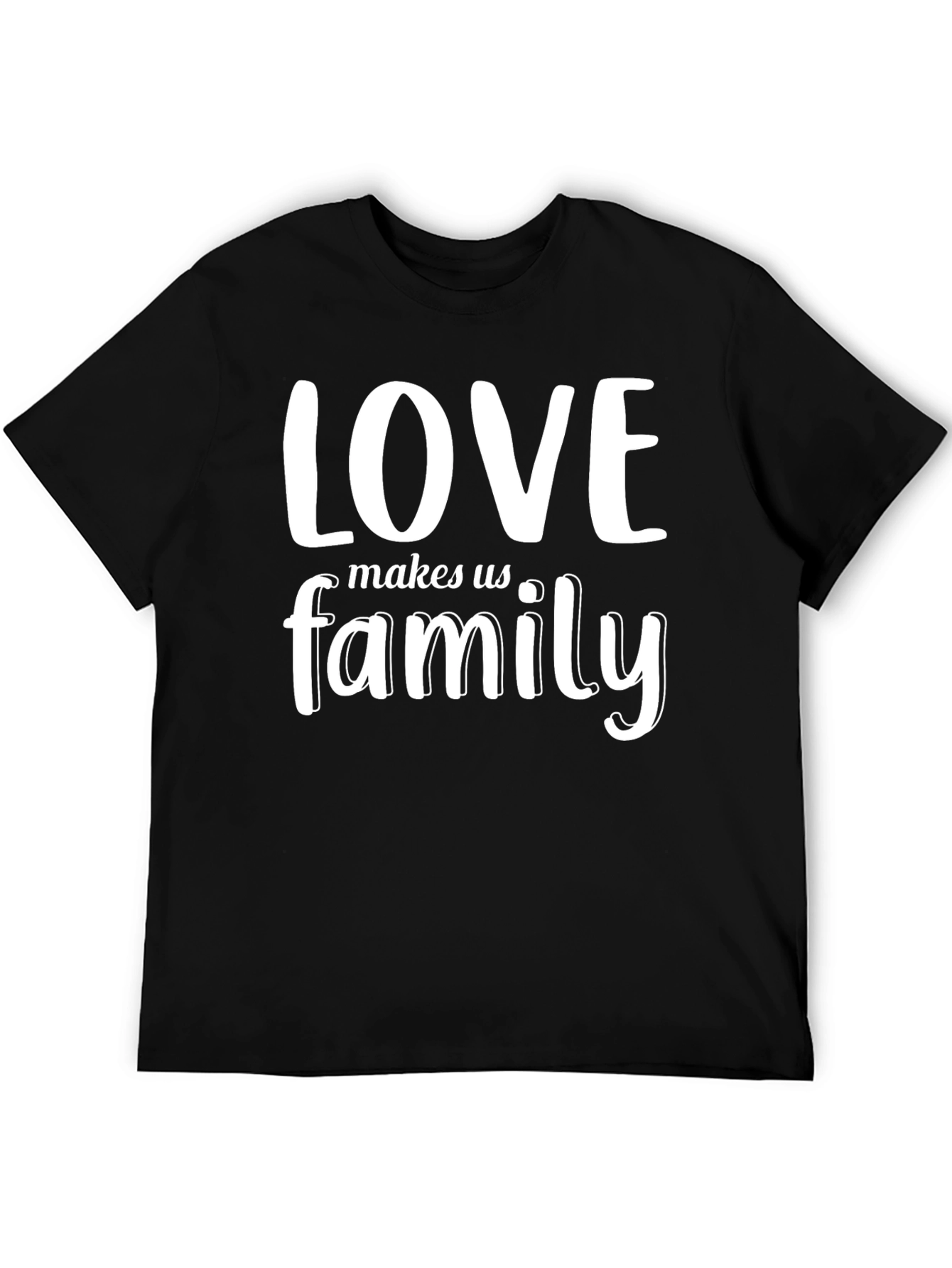 Love Makes Us Family Graphic Tee