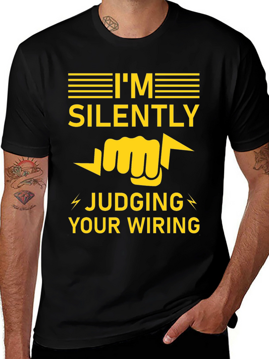 Silently Judging Your Wiring Electrician T-Shirt