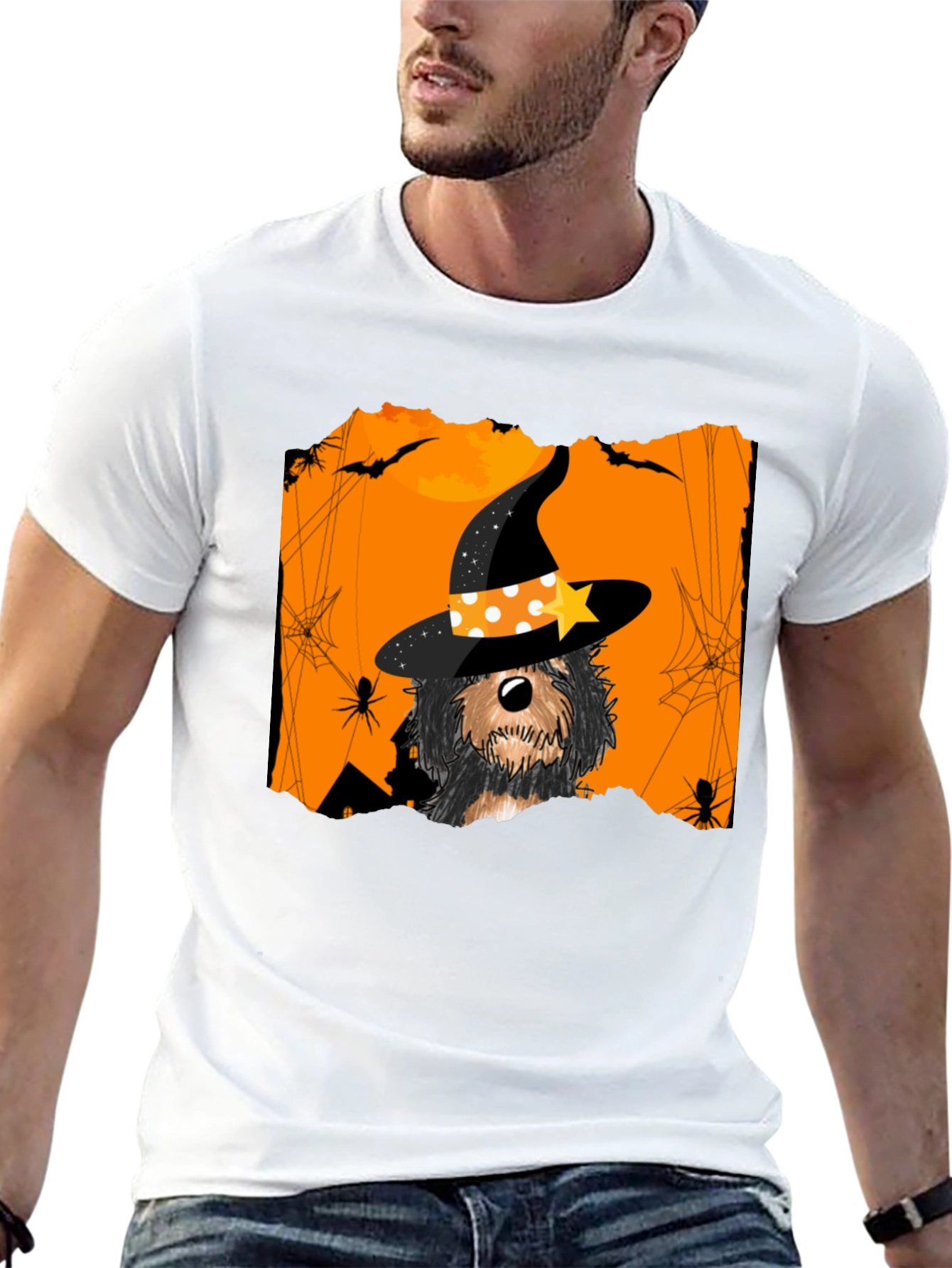 Halloween Dog Witch T-Shirt