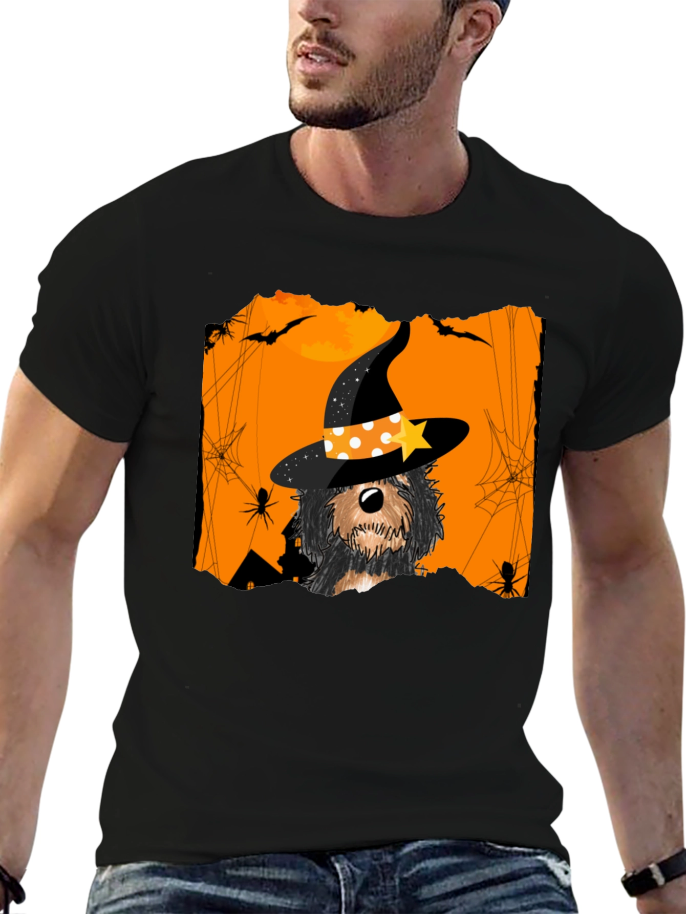 Halloween Dog Witch T-Shirt