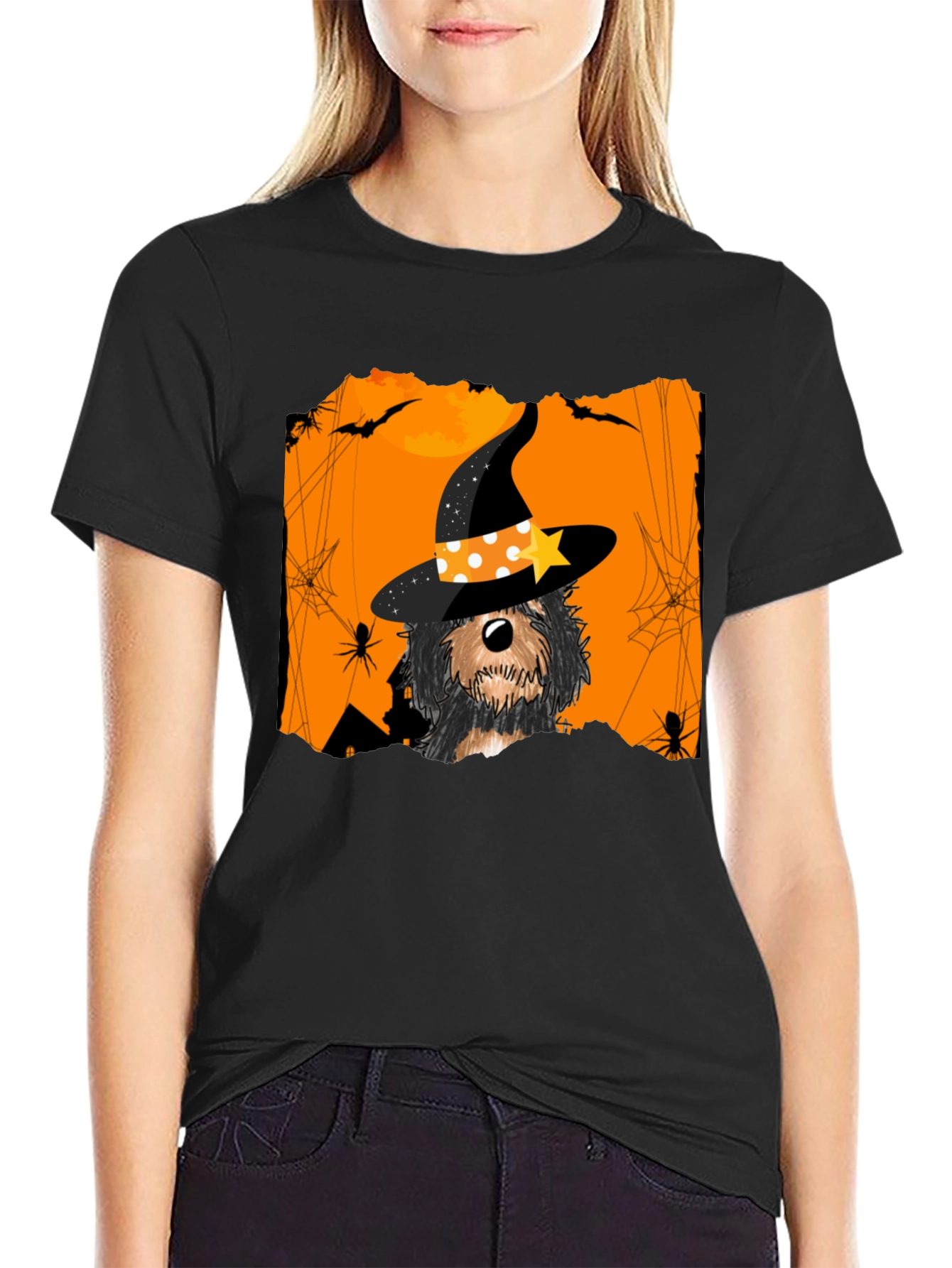 Halloween Dog Witch T-Shirt
