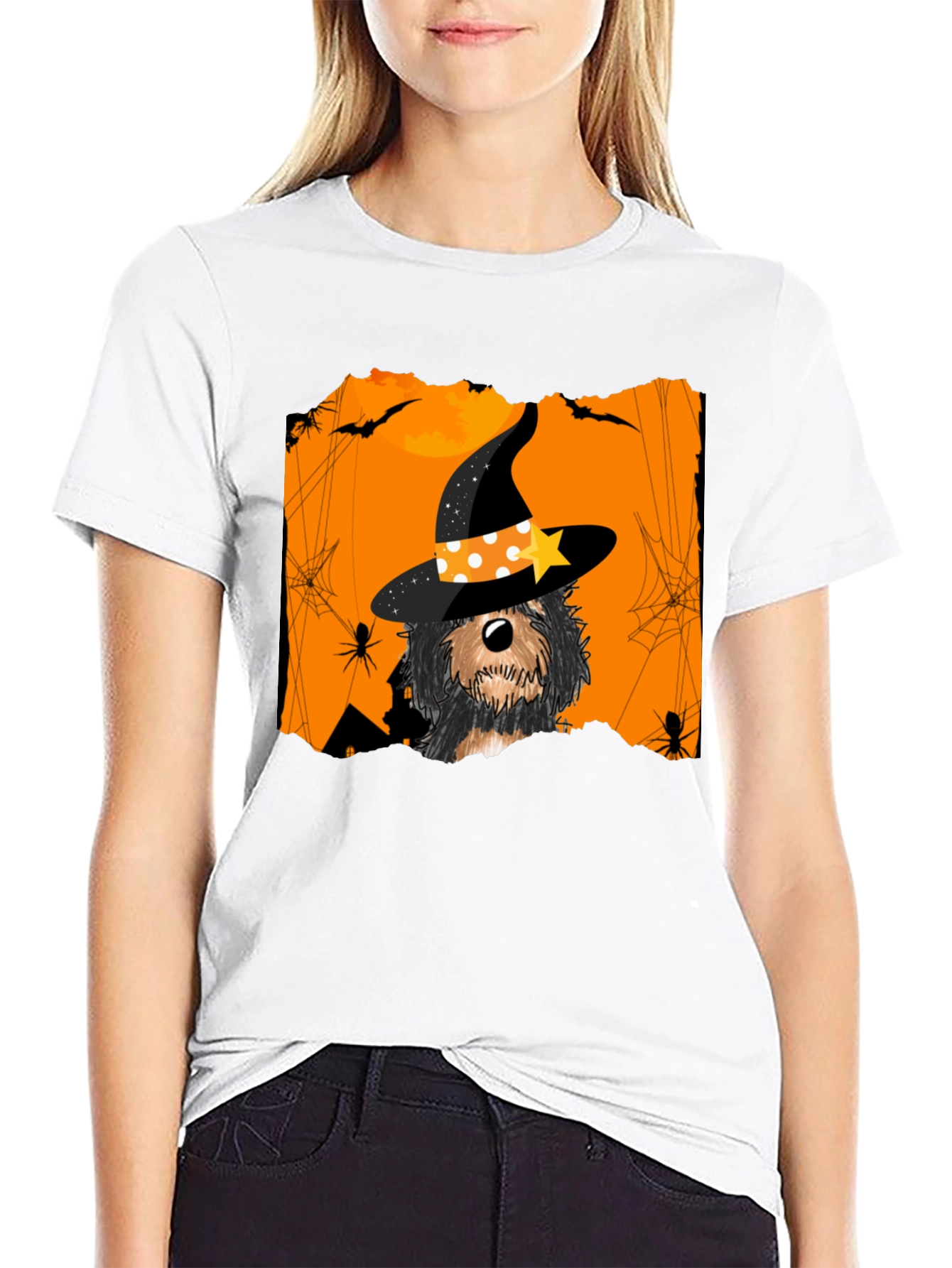 Halloween Dog Witch T-Shirt