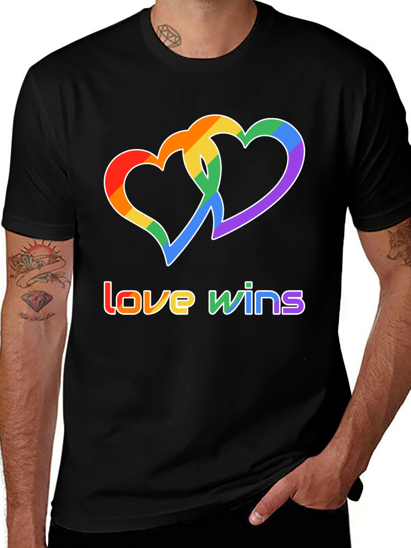 Love Wins LGBTQ+ Pride Graphic T-Shirt