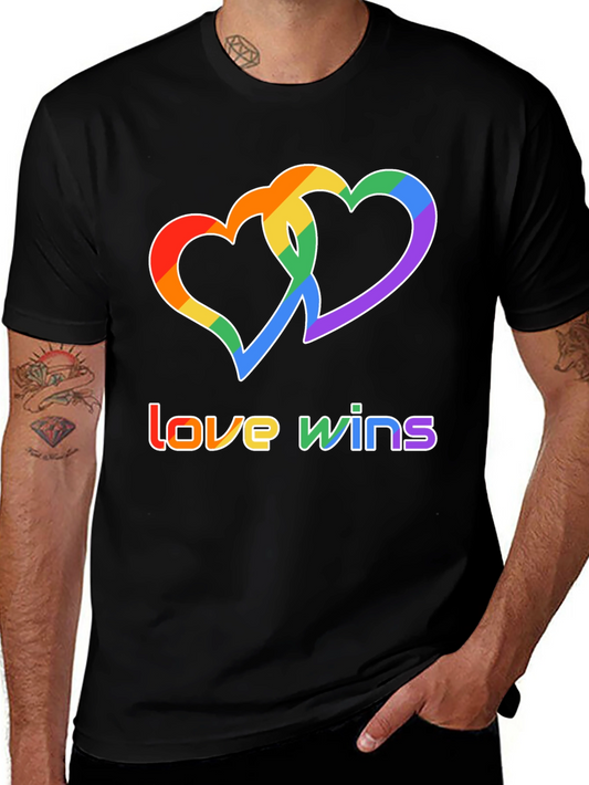 Love Wins LGBTQ+ Pride Graphic T-Shirt