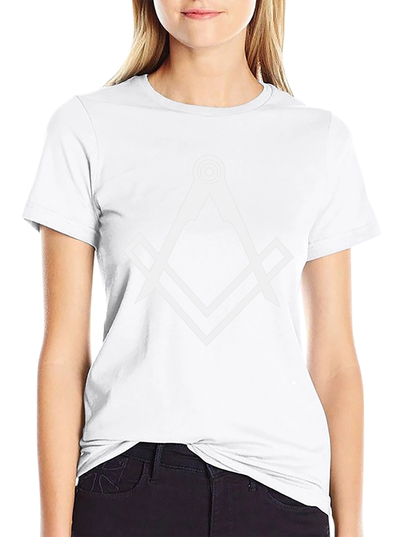 Masonic Compass & Square Black T-Shirt