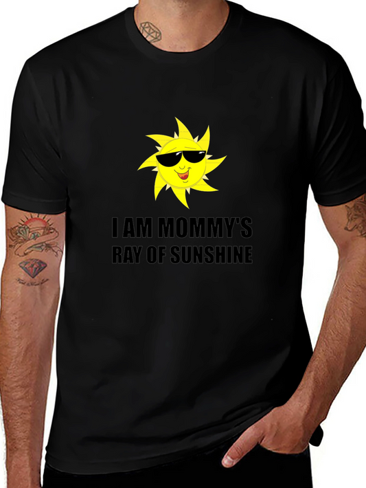 Mommys Ray of Sunshine Black T-Shirt