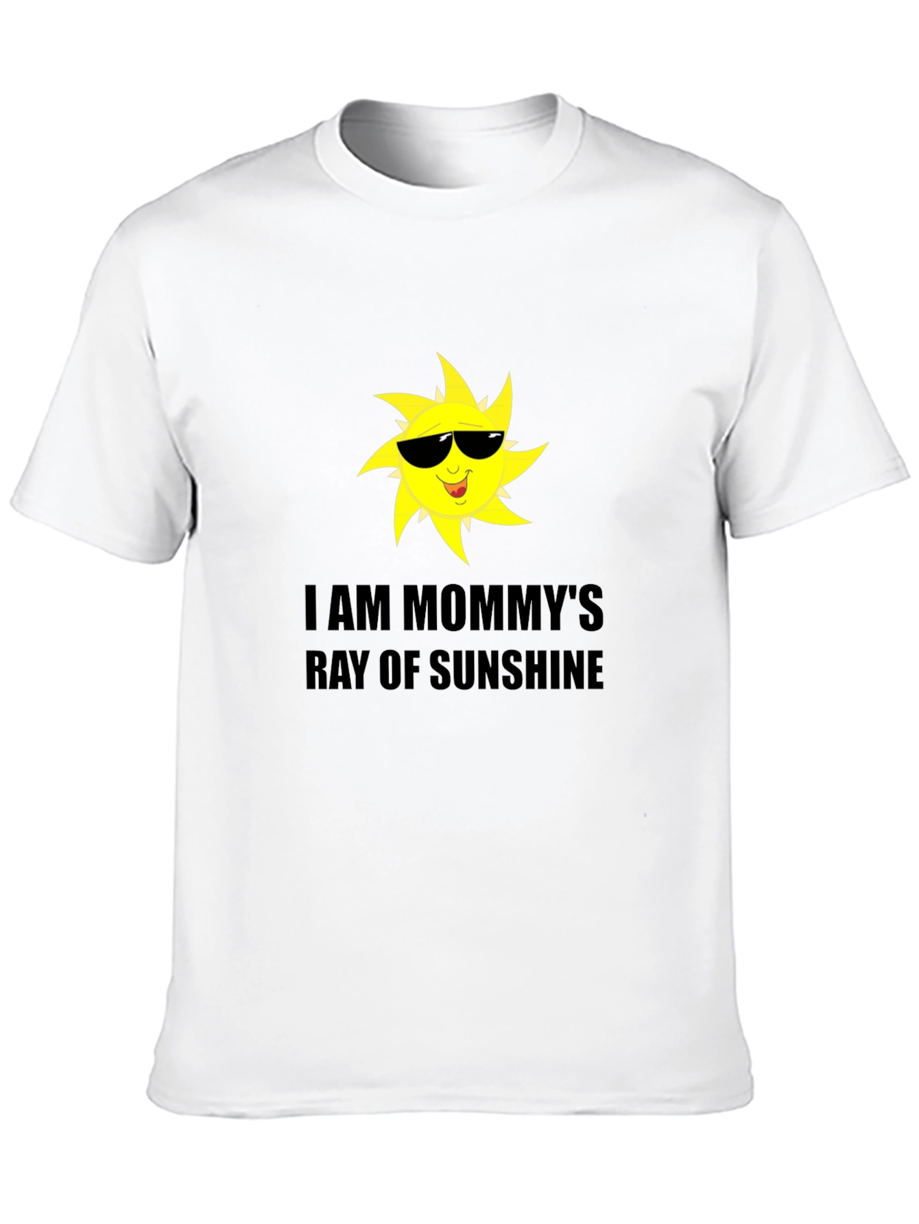 Mommys Ray of Sunshine Black T-Shirt
