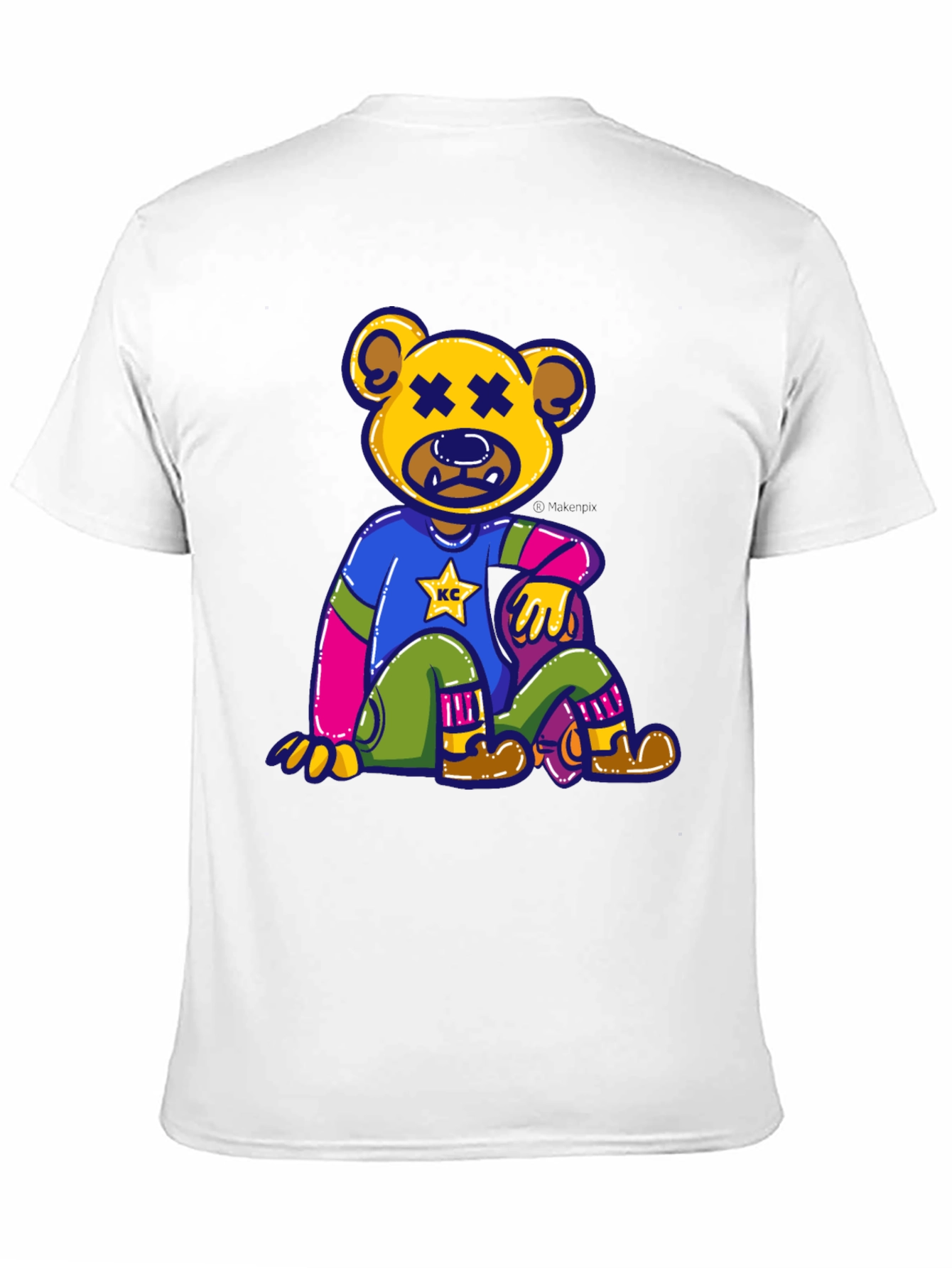 Novelty Bear Graphic Tee - Comfortable Cotton Blend