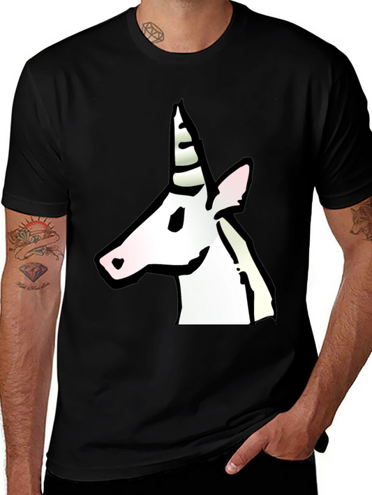 Unicorn Graphic Tee - Mens Black T-Shirt