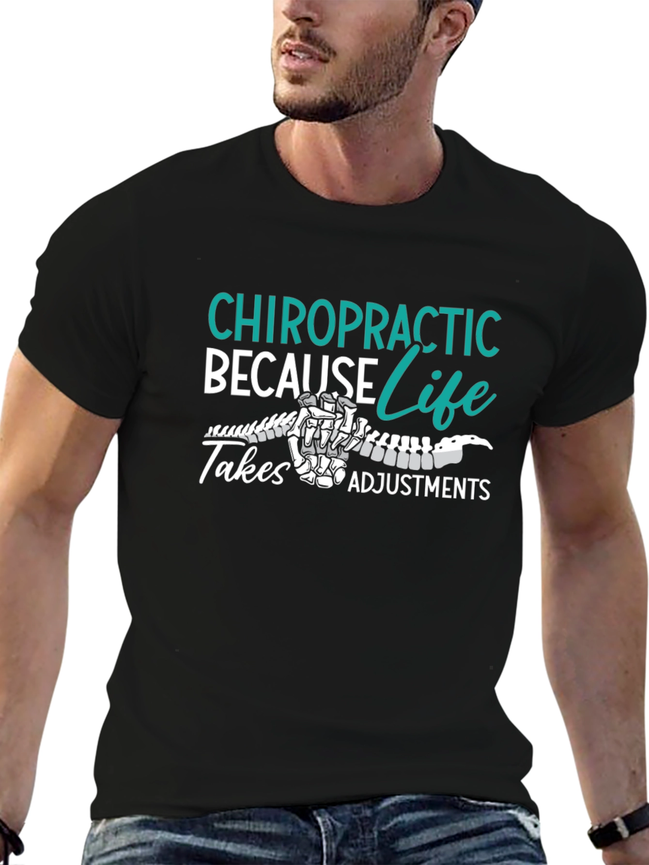 Chiropractic Adjustment T-Shirt: Spine Life Design