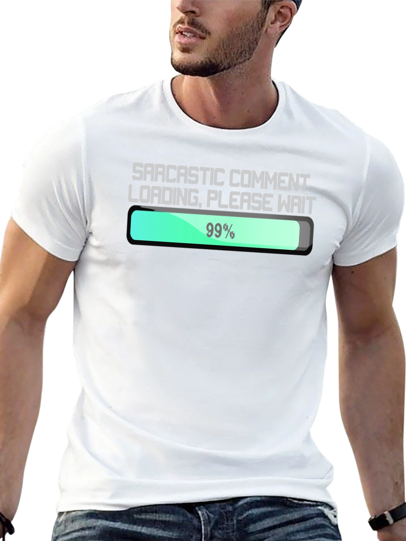 Sarcastic Comment Loading T-Shirt - Funny Graphic Tee