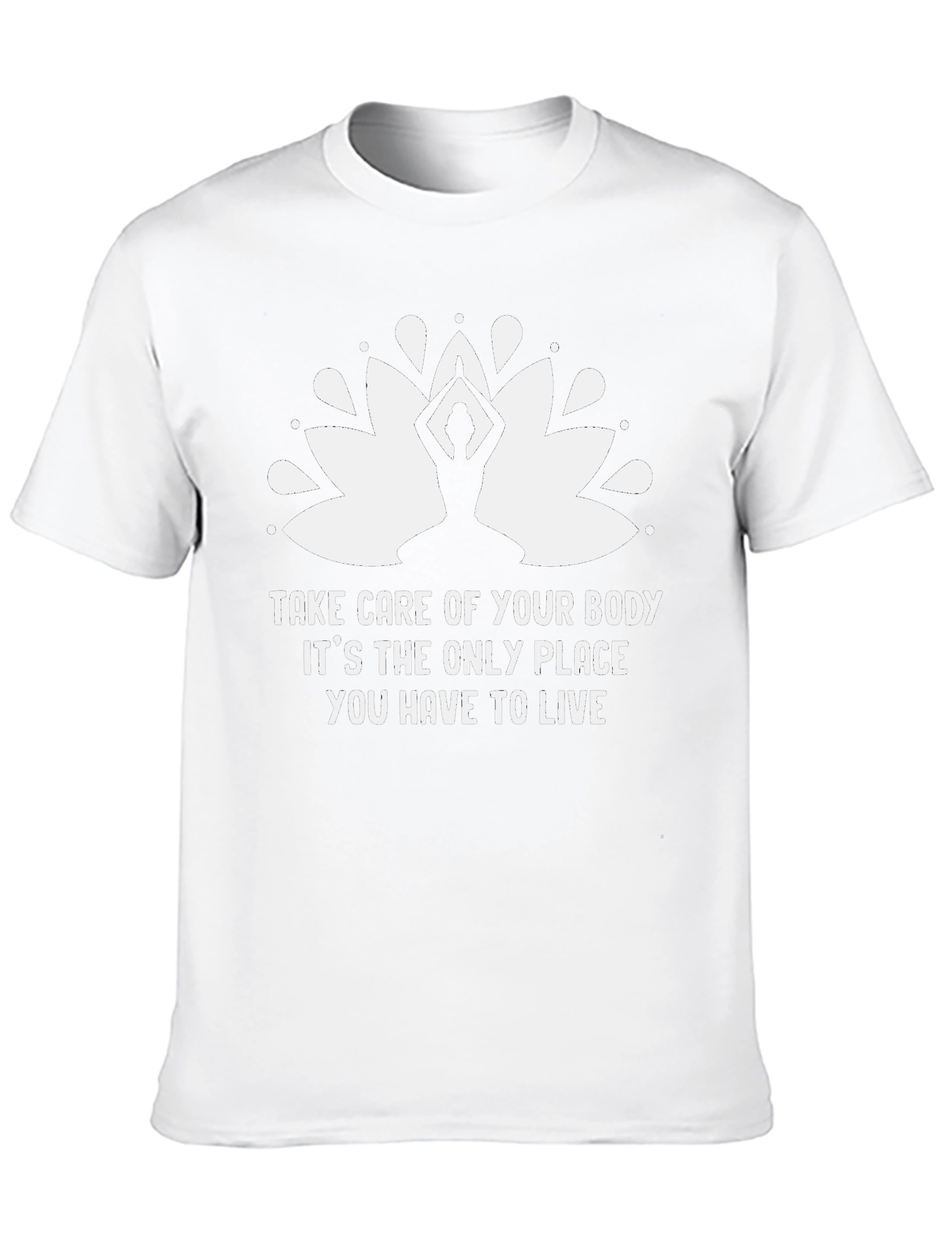 Yoga Body Positive Graphic Tee - Black
