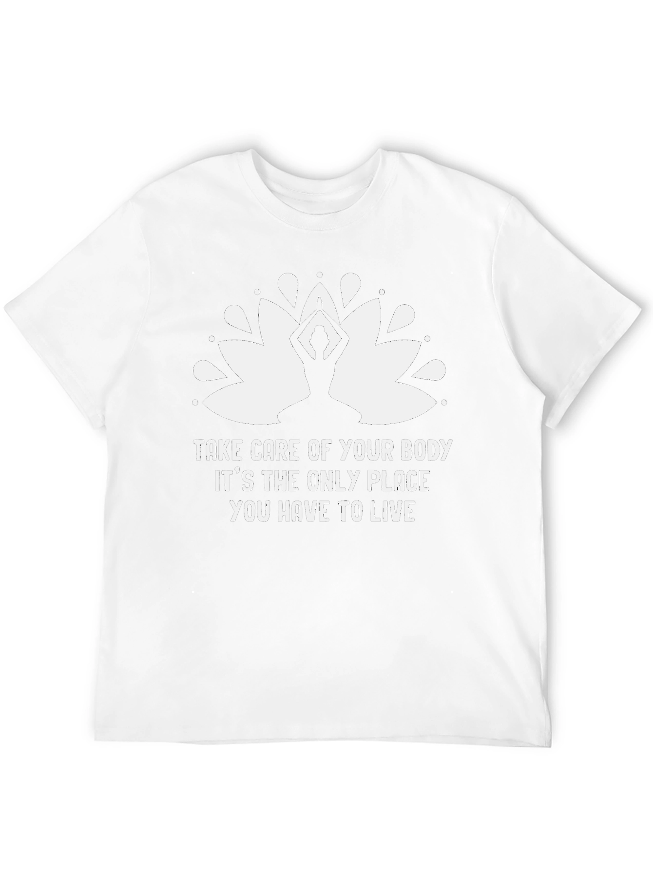 Yoga Body Positive Graphic Tee - Black