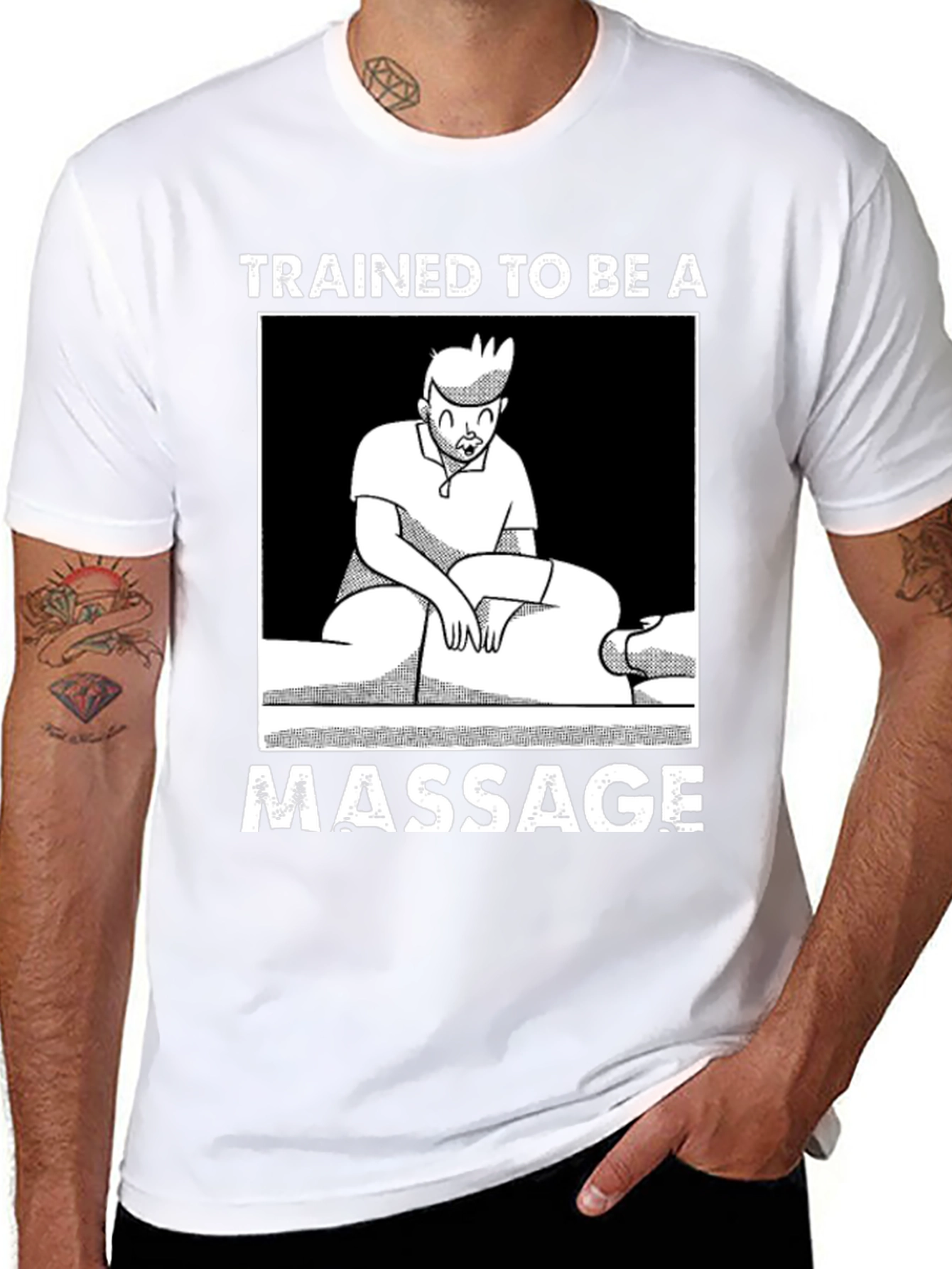Trained To Be A Massage Therapist Graphic T-Shirt