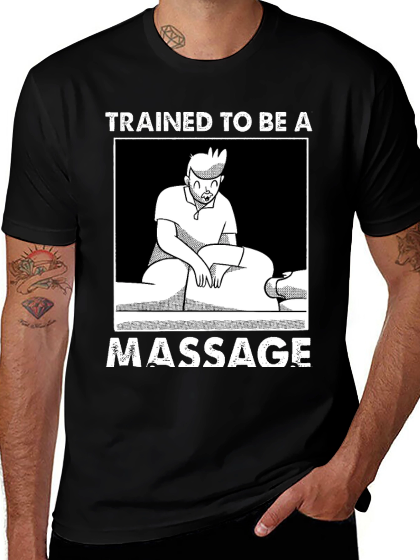 Trained To Be A Massage Therapist Graphic T-Shirt