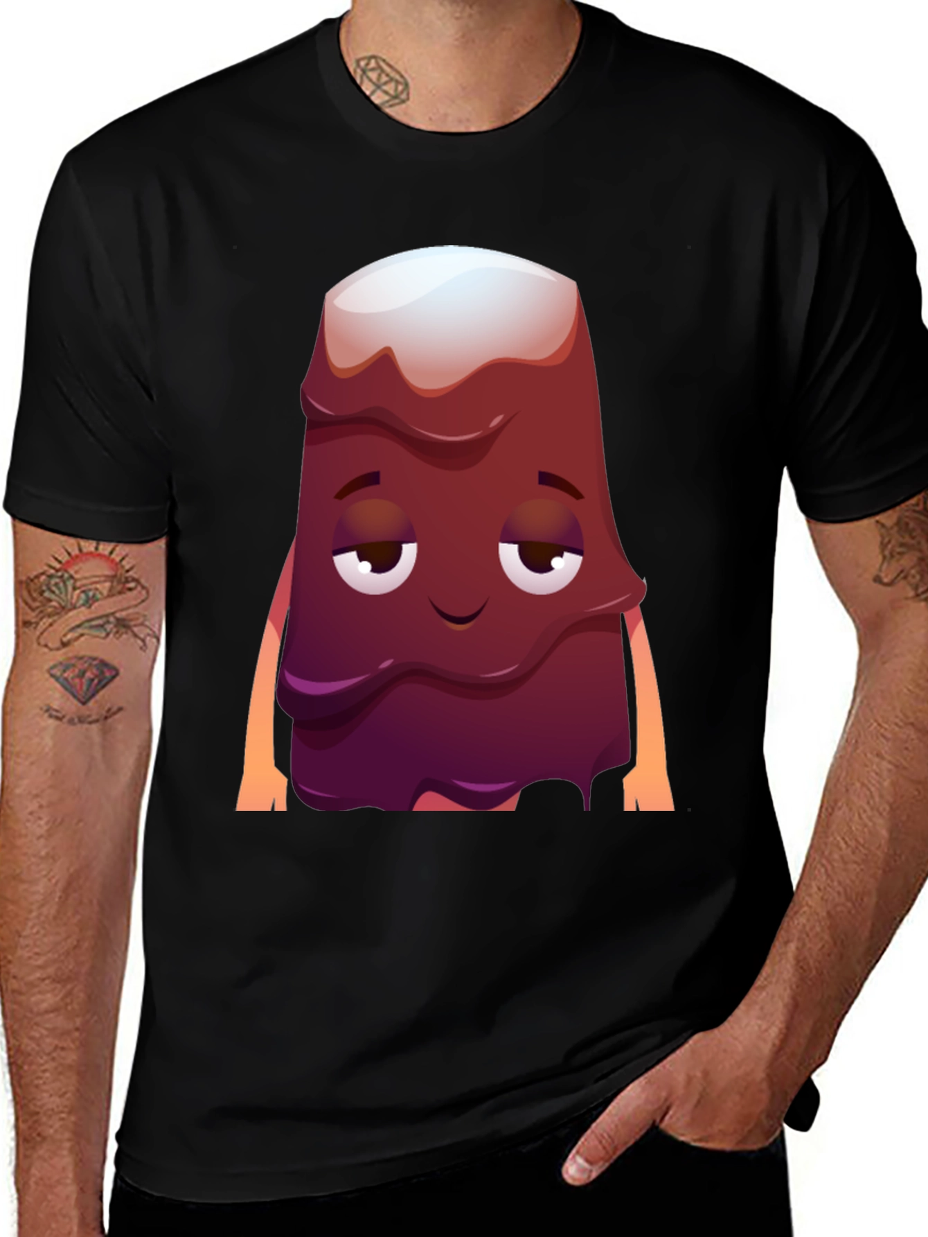 Cartoon Dessert T-Shirt - Novelty Graphic Tee
