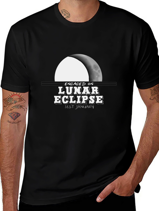 Engaged on Lunar Eclipse Graphic T-Shirt