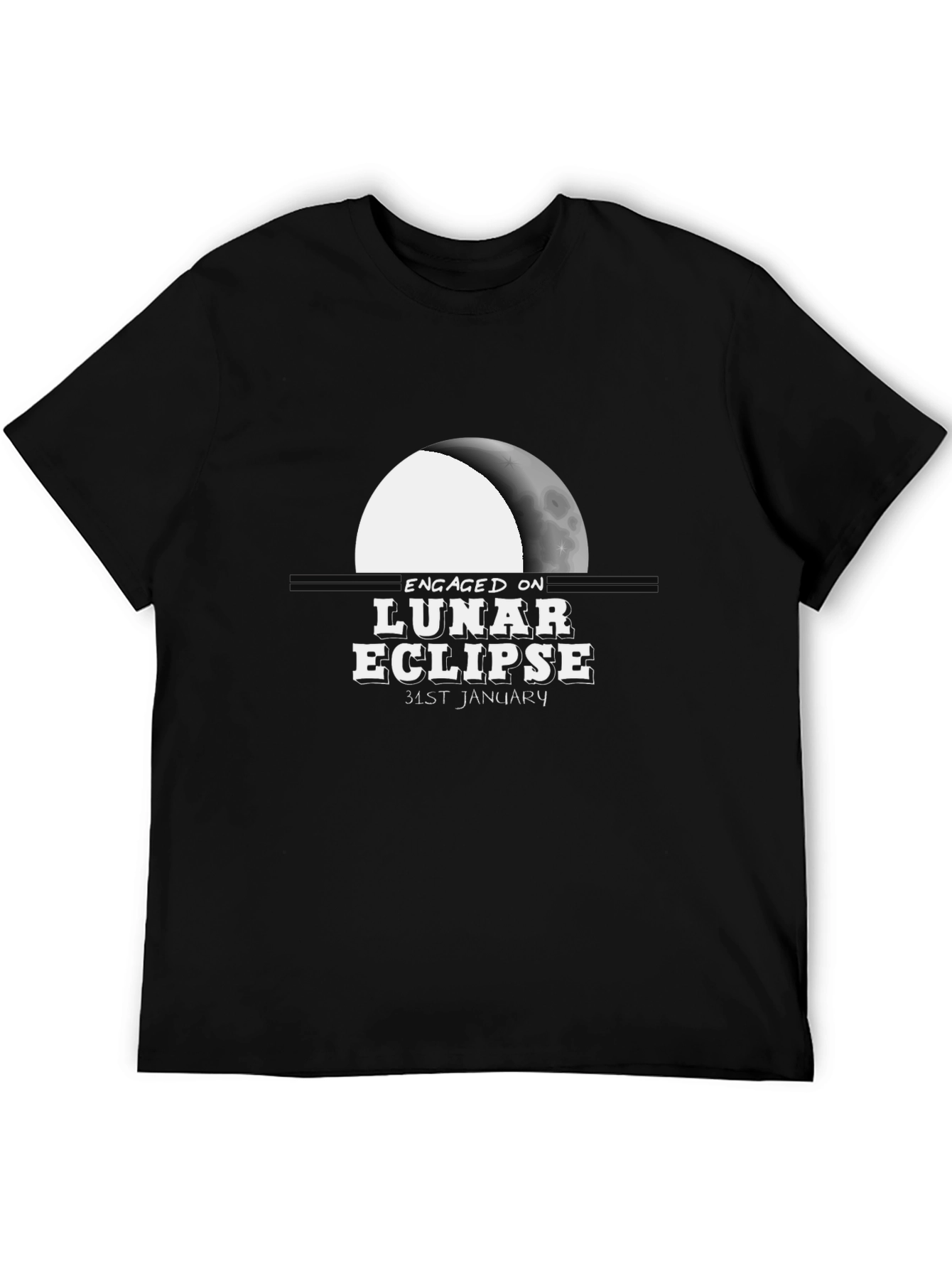 Engaged on Lunar Eclipse Graphic T-Shirt