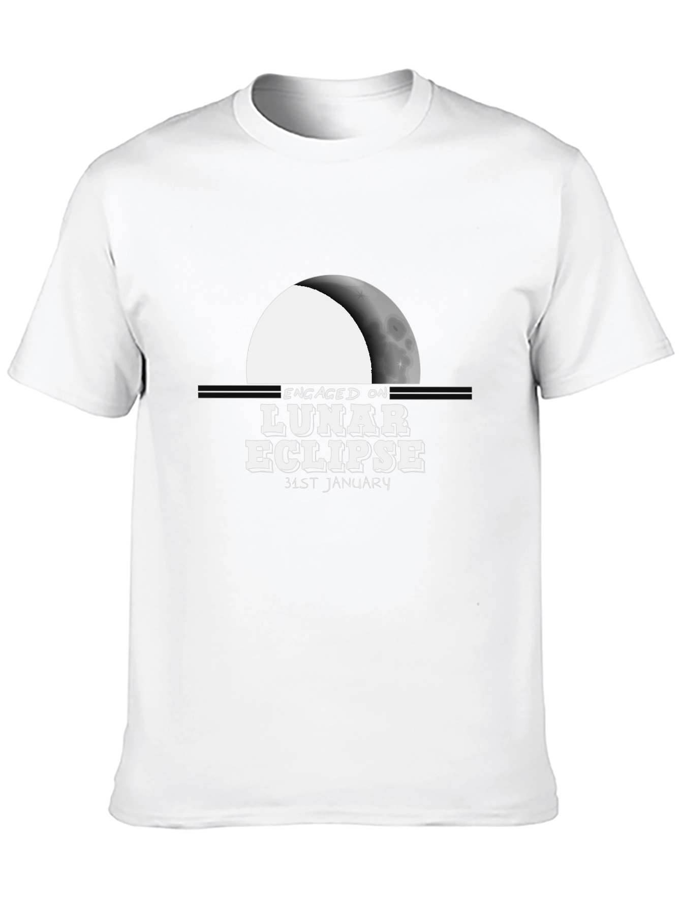 Engaged on Lunar Eclipse Graphic T-Shirt