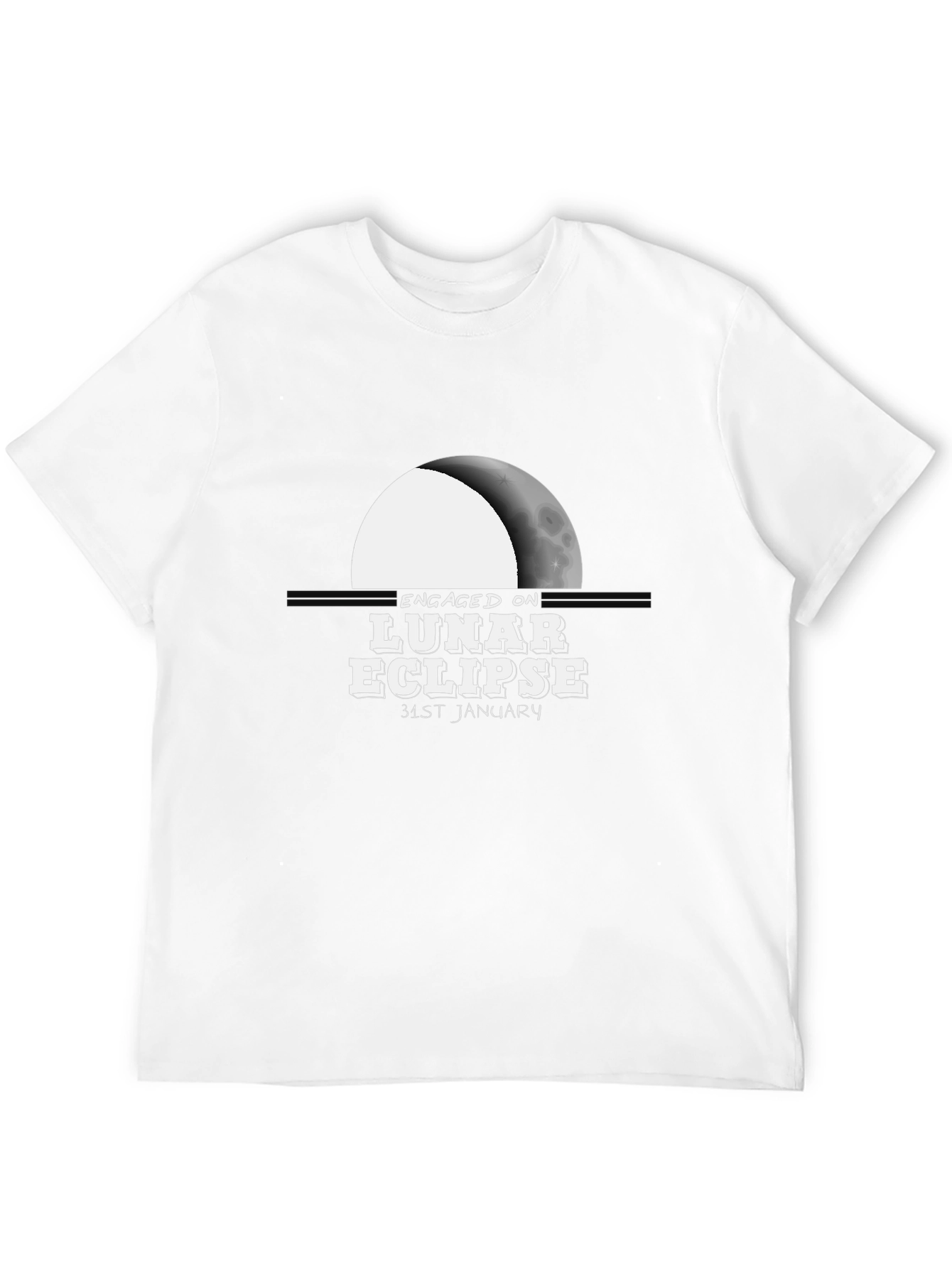 Engaged on Lunar Eclipse Graphic T-Shirt