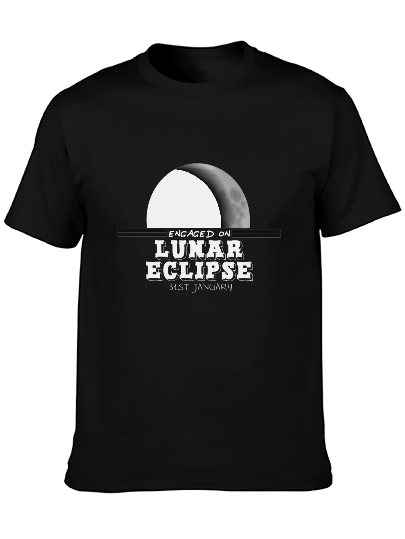 Engaged on Lunar Eclipse Graphic T-Shirt