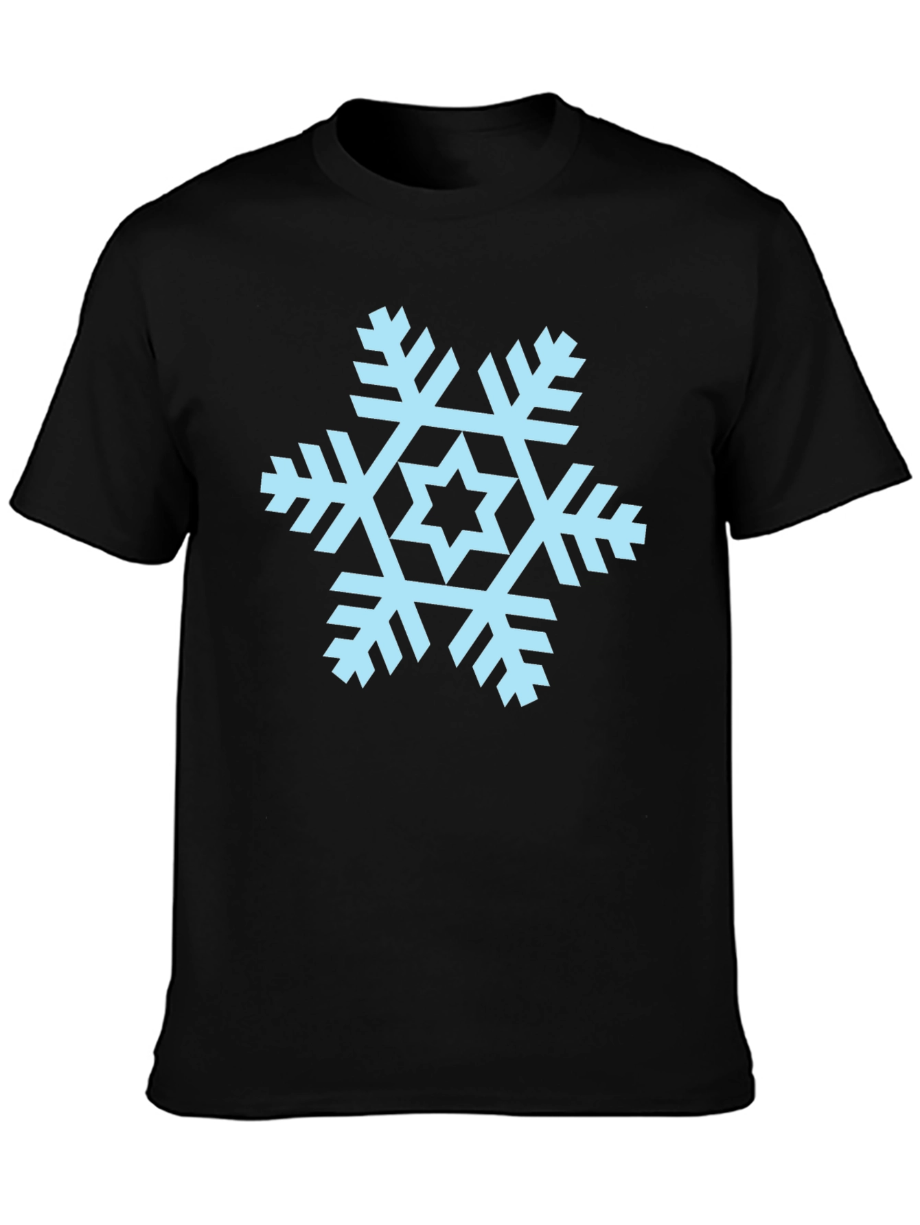 Snowflake Graphic Tee - Black Unisex T-Shirt